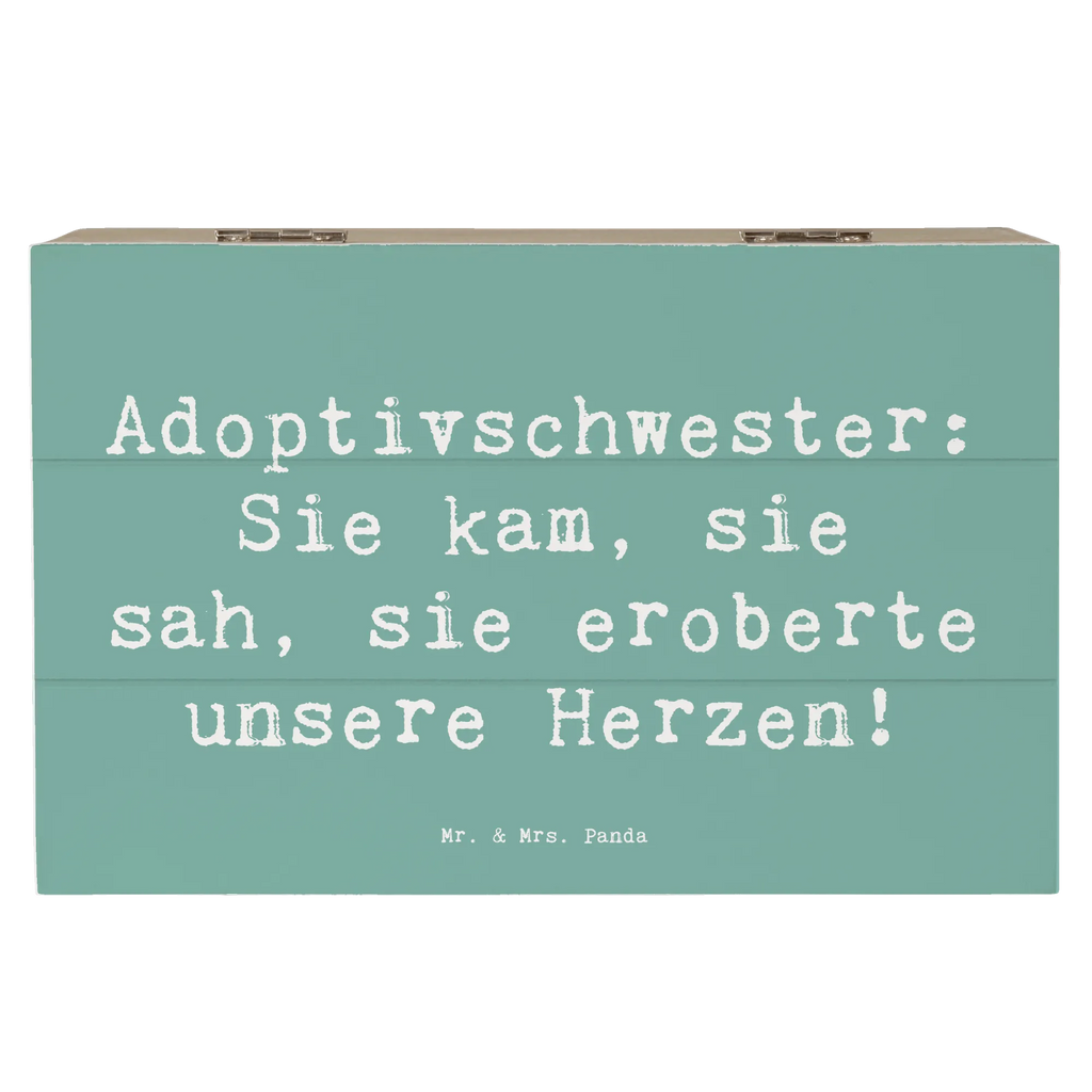 Holzkiste Spruch Adoptivschwester Herz Holzkiste, Schatzkiste, Geschenkbox, Erinnerungsbox, Erinnerungskiste, Dekokiste, Geschenkdose, Aufbewahrungsbox, XXL, Truhe, Schatulle, Kiste, Familie, Vatertag, Muttertag, Bruder, Schwester, Mama, Papa, Oma, Opa