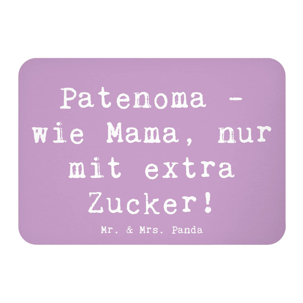 Magnet Saying Patenoma - wie Mama, nur mit extra Zucker! Kühlschrankmagnet, Pinnwandmagnet, Souvenir Magnet, Motivmagnete, Dekomagnet, Whiteboard Magnet, Notiz Magnet, Kühlschrank Dekoration, Familie, Vatertag, Muttertag, Bruder, Schwester, Mama, Papa, Oma, Opa