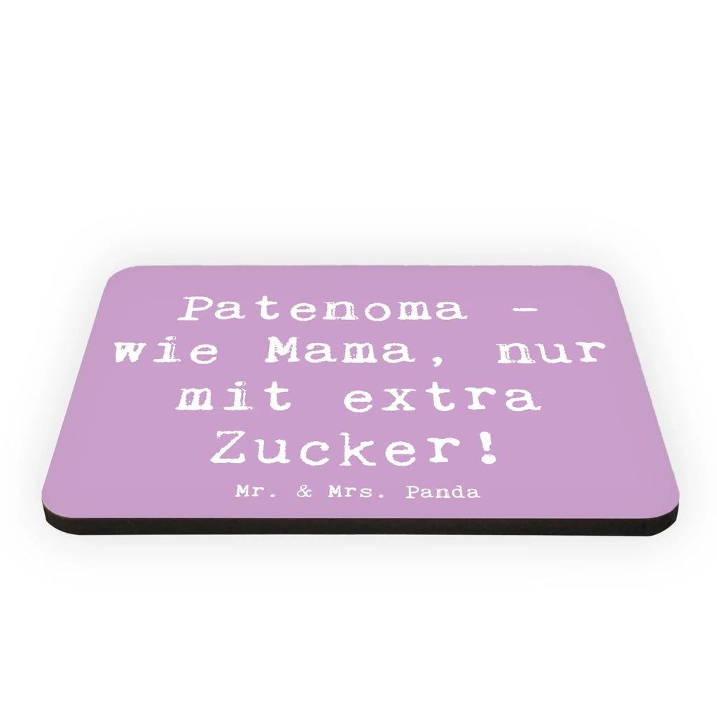 Magnet Saying Patenoma - wie Mama, nur mit extra Zucker! Kühlschrankmagnet, Pinnwandmagnet, Souvenir Magnet, Motivmagnete, Dekomagnet, Whiteboard Magnet, Notiz Magnet, Kühlschrank Dekoration, Familie, Vatertag, Muttertag, Bruder, Schwester, Mama, Papa, Oma, Opa