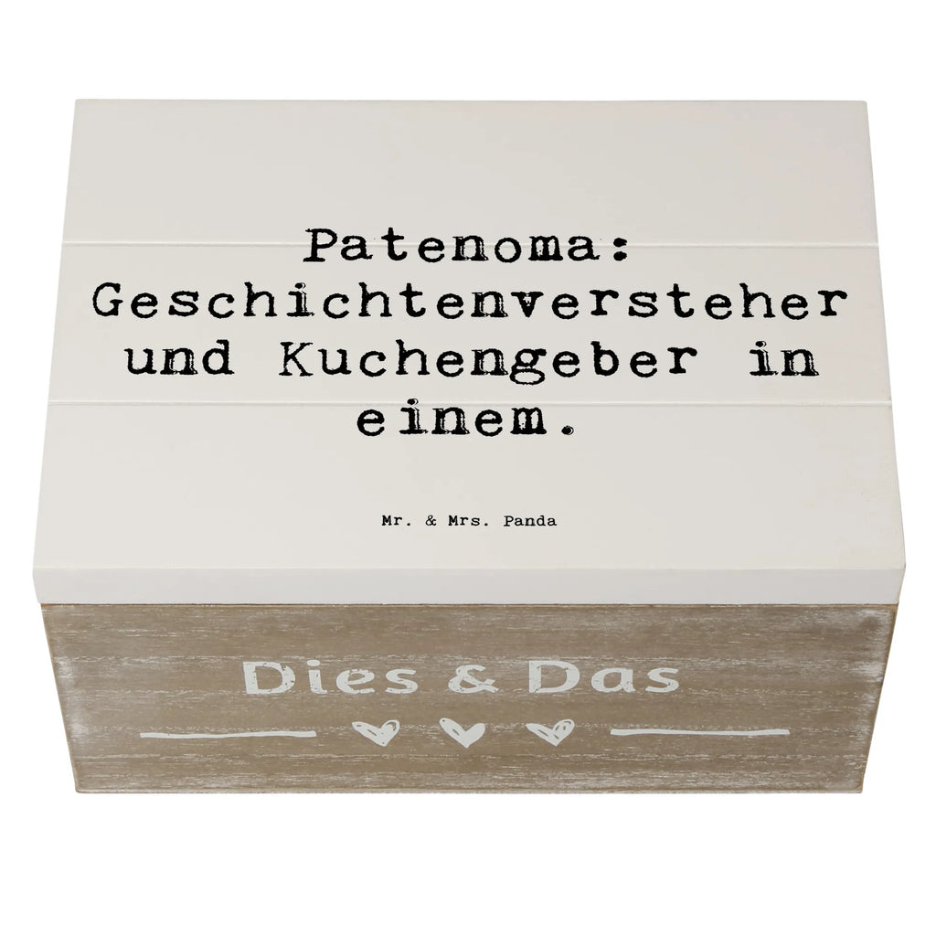 Holzkiste Spruch Patenoma Dekokiste, Holzkiste, XXL, Aufbewahrungsbox, Geschenkbox, Geschenkdose, Schatulle, Erinnerungskiste, Schatzkiste, Erinnerungsbox, Truhe, Kiste, Familie, Vatertag, Muttertag, Bruder, Schwester, Mama, Papa, Oma, Opa