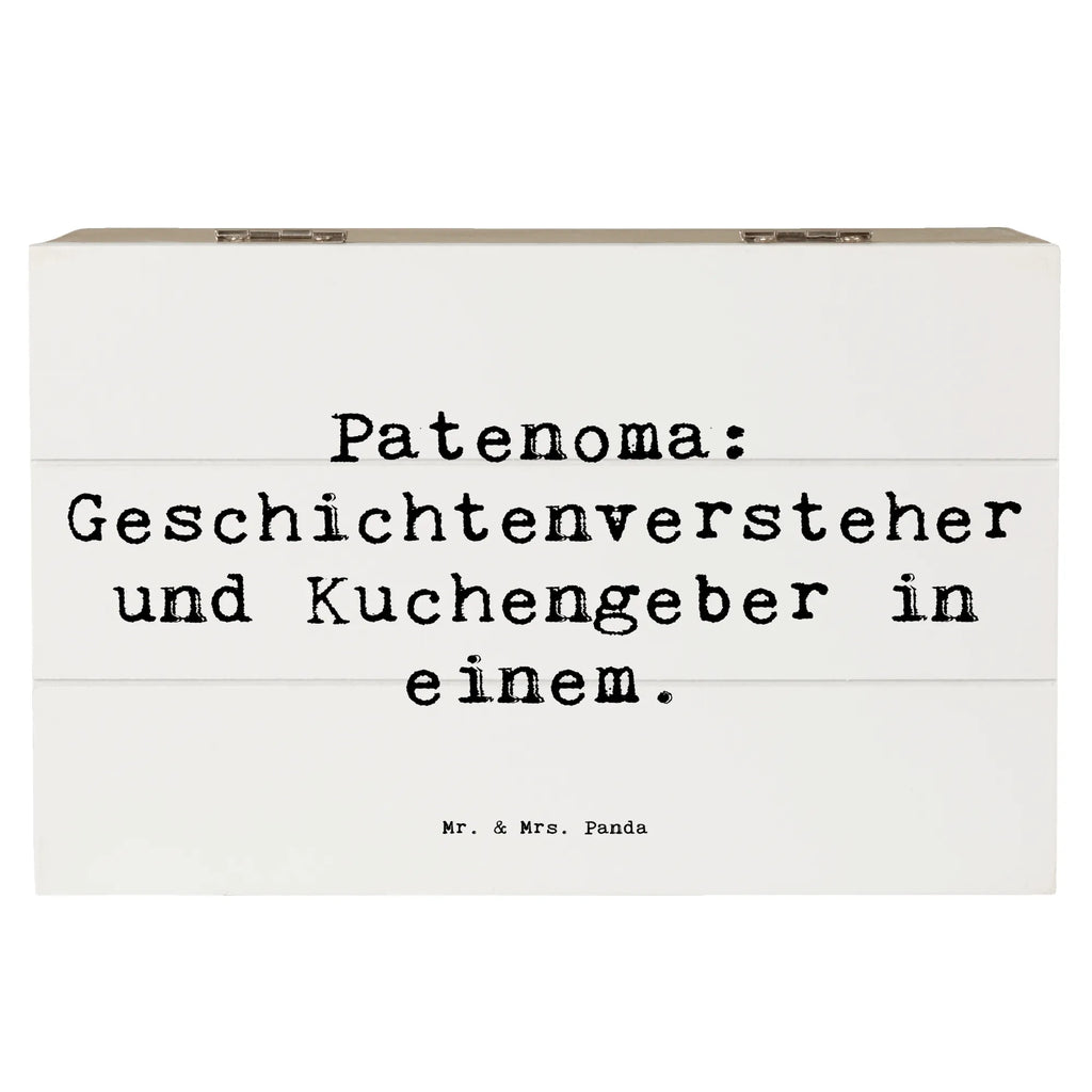 Holzkiste Spruch Patenoma Dekokiste, Holzkiste, XXL, Aufbewahrungsbox, Geschenkbox, Geschenkdose, Schatulle, Erinnerungskiste, Schatzkiste, Erinnerungsbox, Truhe, Kiste, Familie, Vatertag, Muttertag, Bruder, Schwester, Mama, Papa, Oma, Opa