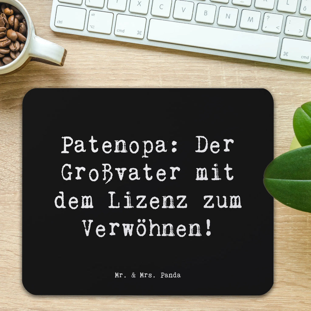 Mauspad Spruch Patenopa Verwöhnung PC Zubehör, Arbeitszimmer, Computer zubehör, Mauspad Büro, Designer Mauspad, Einzigartiges Mauspad, Mauspad, Mausunterlage, Mousepad, Büroausstattung, Familie, Vatertag, Muttertag, Bruder, Schwester, Mama, Papa, Oma, Opa