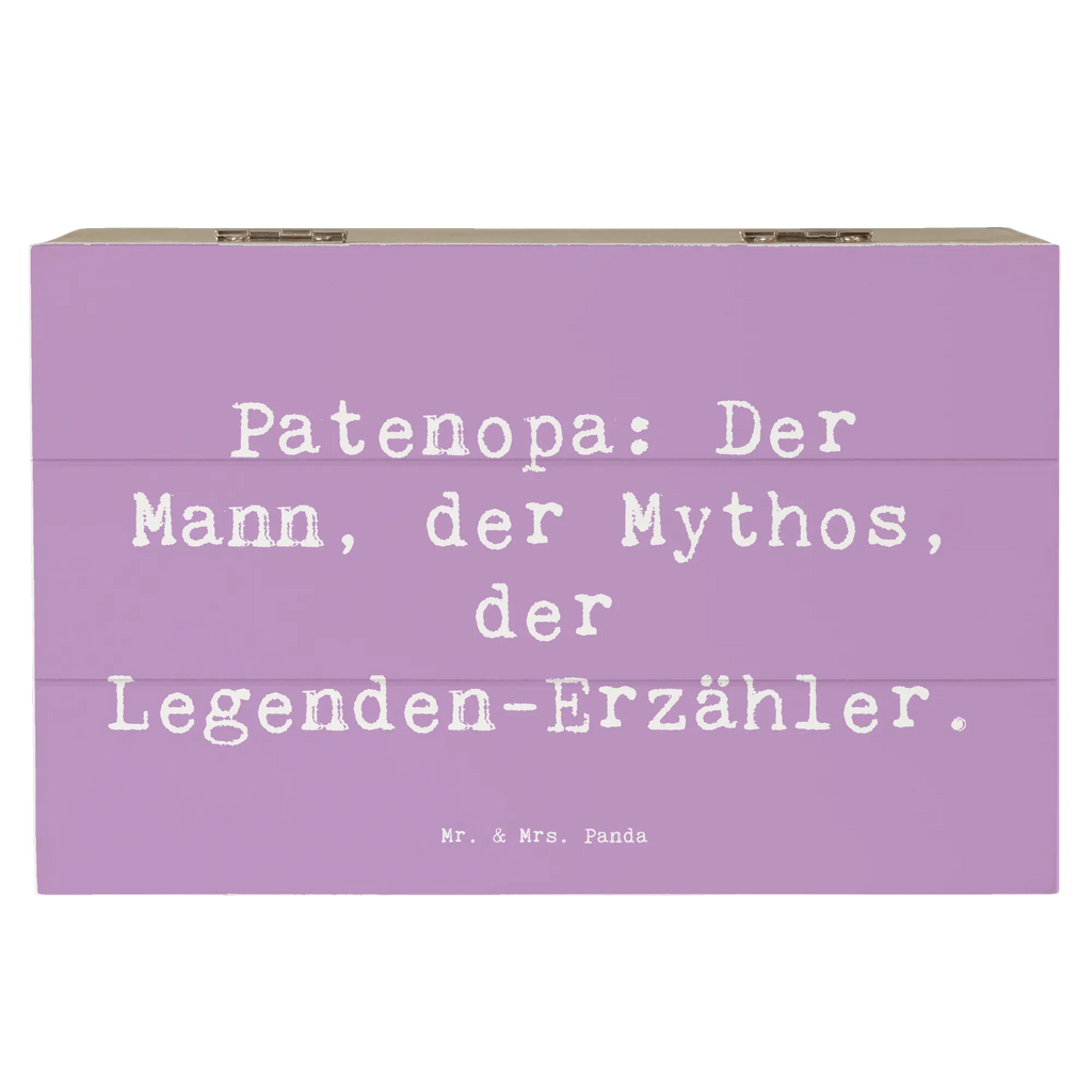 Holzkiste Spruch Patenopa Legende Geschenkdose, Kiste, Dekokiste, Truhe, Erinnerungskiste, Erinnerungsbox, Geschenkbox, XXL, Holzkiste, Schatzkiste, Aufbewahrungsbox, Schatulle, Familie, Vatertag, Muttertag, Bruder, Schwester, Mama, Papa, Oma, Opa