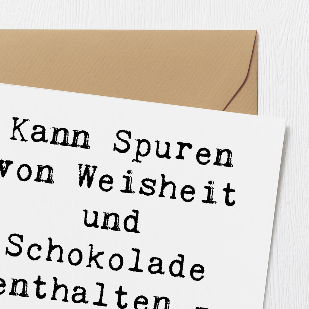 Deluxe Card Saying Kann Spuren von Weisheit und Schokolade enthalten - Patenopa im Einsatz! Geburtstagskarte, Hochwertige Klappkarte, Karte, Grußkarte, Klappkarte, Einladungskarte, Glückwunschkarte, Hochwertige Grußkarte, Hochzeitskarte, Familie, Vatertag, Muttertag, Bruder, Schwester, Mama, Papa, Oma, Opa