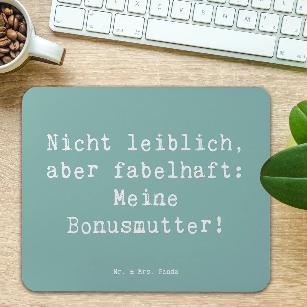 Mouse mat Saying Nicht leiblich, aber fabelhaft: Meine Bonusmutter! Mousepad, Computer zubehör, Büroausstattung, PC Zubehör, Arbeitszimmer, Mauspad, Einzigartiges Mauspad, Designer Mauspad, Mausunterlage, Mauspad Büro, Familie, Vatertag, Muttertag, Bruder, Schwester, Mama, Papa, Oma, Opa