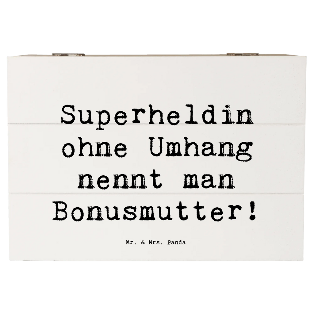 Holzkiste Spruch Bonusmutter Superheld Kiste, Geschenkbox, Truhe, Erinnerungsbox, Aufbewahrungsbox, Holzkiste, Schatzkiste, XXL, Erinnerungskiste, Dekokiste, Geschenkdose, Schatulle, Familie, Vatertag, Muttertag, Bruder, Schwester, Mama, Papa, Oma, Opa