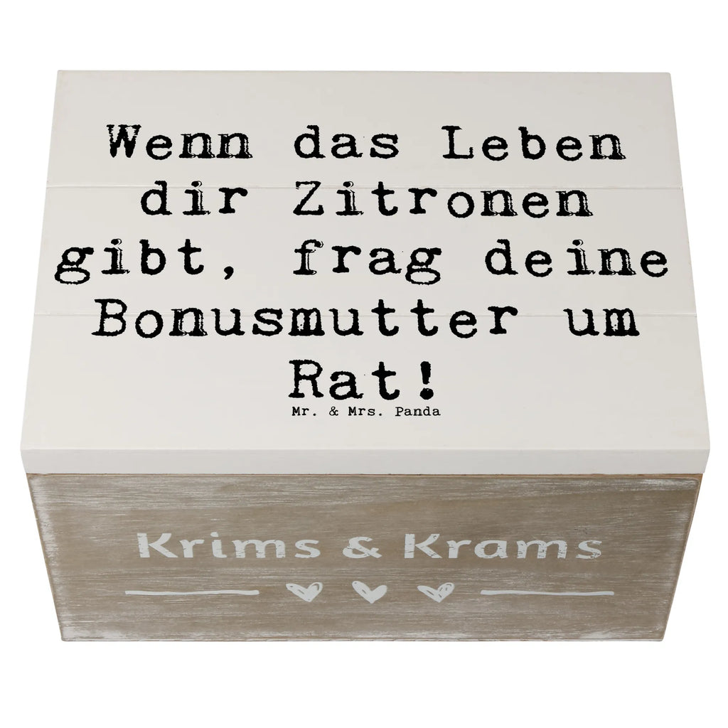 Holzkiste Spruch Rat bei Bonusmutter Schatzkiste, Truhe, Kiste, Erinnerungskiste, Holzkiste, Dekokiste, Aufbewahrungsbox, Schatulle, Geschenkdose, Geschenkbox, Erinnerungsbox, XXL, Familie, Vatertag, Muttertag, Bruder, Schwester, Mama, Papa, Oma, Opa