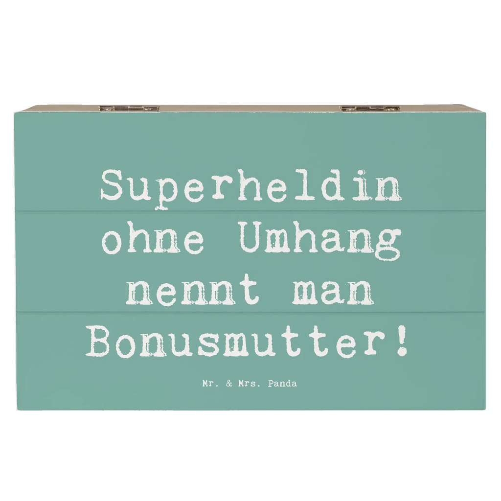 Holzkiste Spruch Bonusmutter Superheld Kiste, Geschenkbox, Truhe, Erinnerungsbox, Aufbewahrungsbox, Holzkiste, Schatzkiste, XXL, Erinnerungskiste, Dekokiste, Geschenkdose, Schatulle, Familie, Vatertag, Muttertag, Bruder, Schwester, Mama, Papa, Oma, Opa