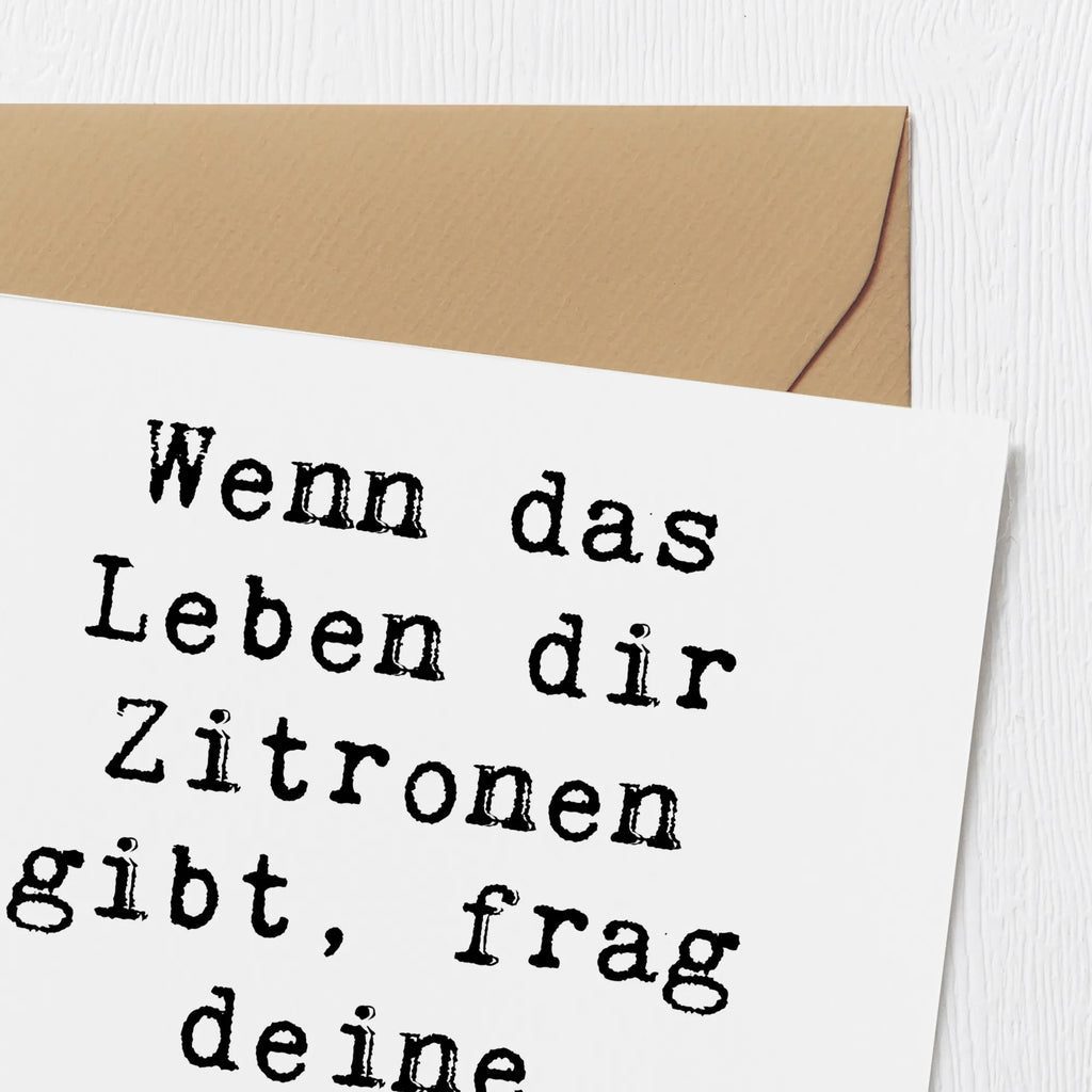 Deluxe Card Saying Wenn das Leben dir Zitronen gibt, frag deine Bonusmutter um Rat! Grußkarte, Geburtstagskarte, Einladungskarte, Glückwunschkarte, Hochzeitskarte, Klappkarte, Hochwertige Grußkarte, Karte, Hochwertige Klappkarte, Familie, Vatertag, Muttertag, Bruder, Schwester, Mama, Papa, Oma, Opa