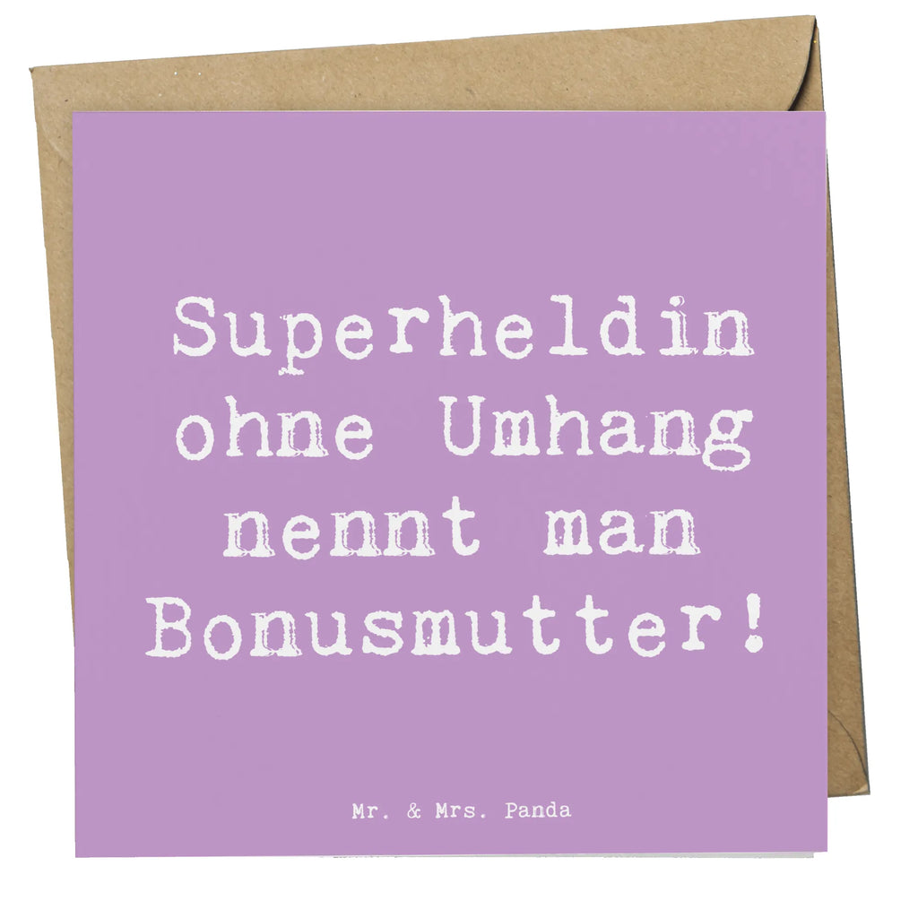 Deluxe Card Saying Superheldin ohne Umhang nennt man Bonusmutter! Karte, Hochwertige Grußkarte, Hochzeitskarte, Glückwunschkarte, Einladungskarte, Grußkarte, Klappkarte, Hochwertige Klappkarte, Geburtstagskarte, Familie, Vatertag, Muttertag, Bruder, Schwester, Mama, Papa, Oma, Opa