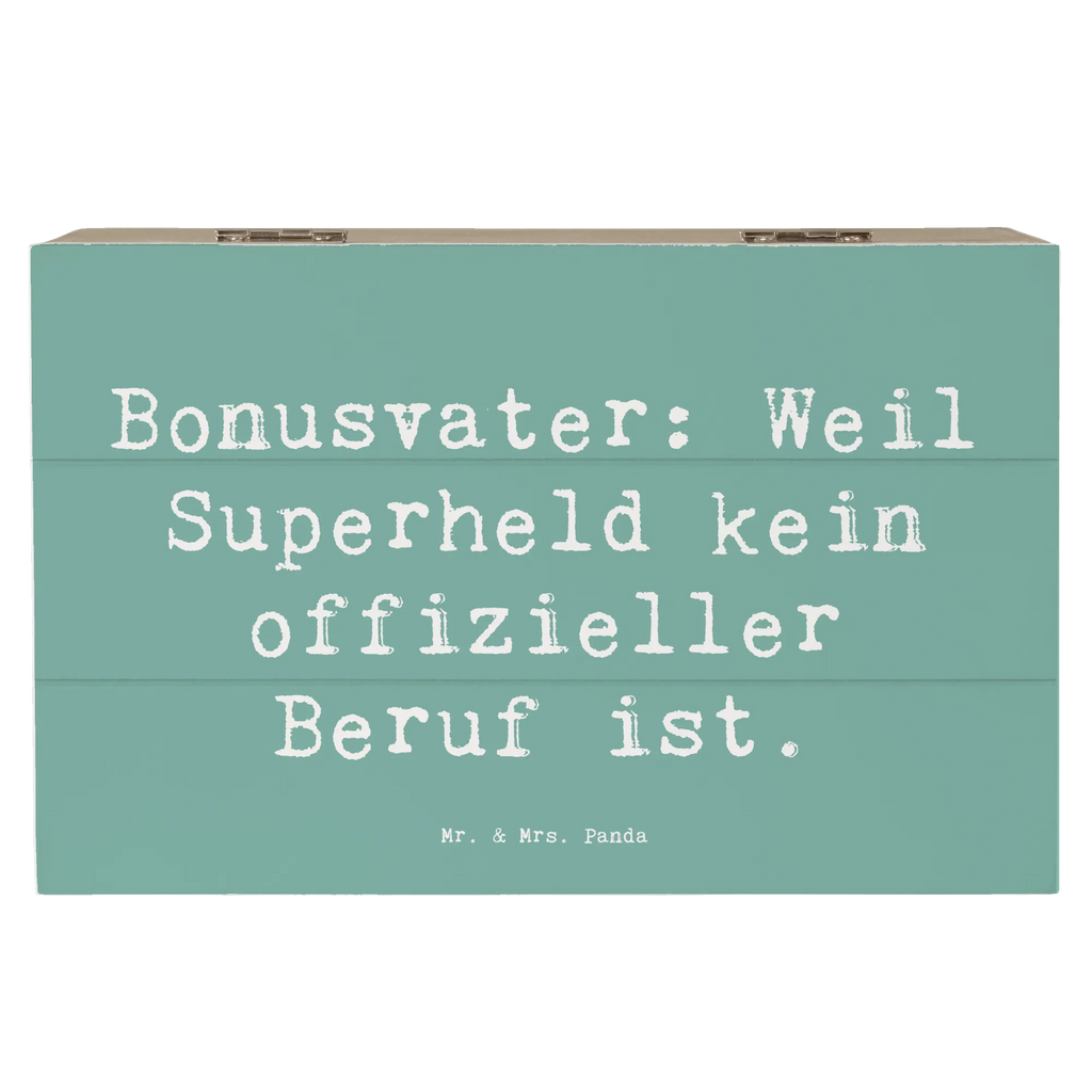Holzkiste Spruch Bonusvater Superheld Schatzkiste, Kiste, Geschenkdose, Holzkiste, Geschenkbox, Truhe, Erinnerungskiste, Schatulle, Aufbewahrungsbox, Erinnerungsbox, Dekokiste, XXL, Familie, Vatertag, Muttertag, Bruder, Schwester, Mama, Papa, Oma, Opa
