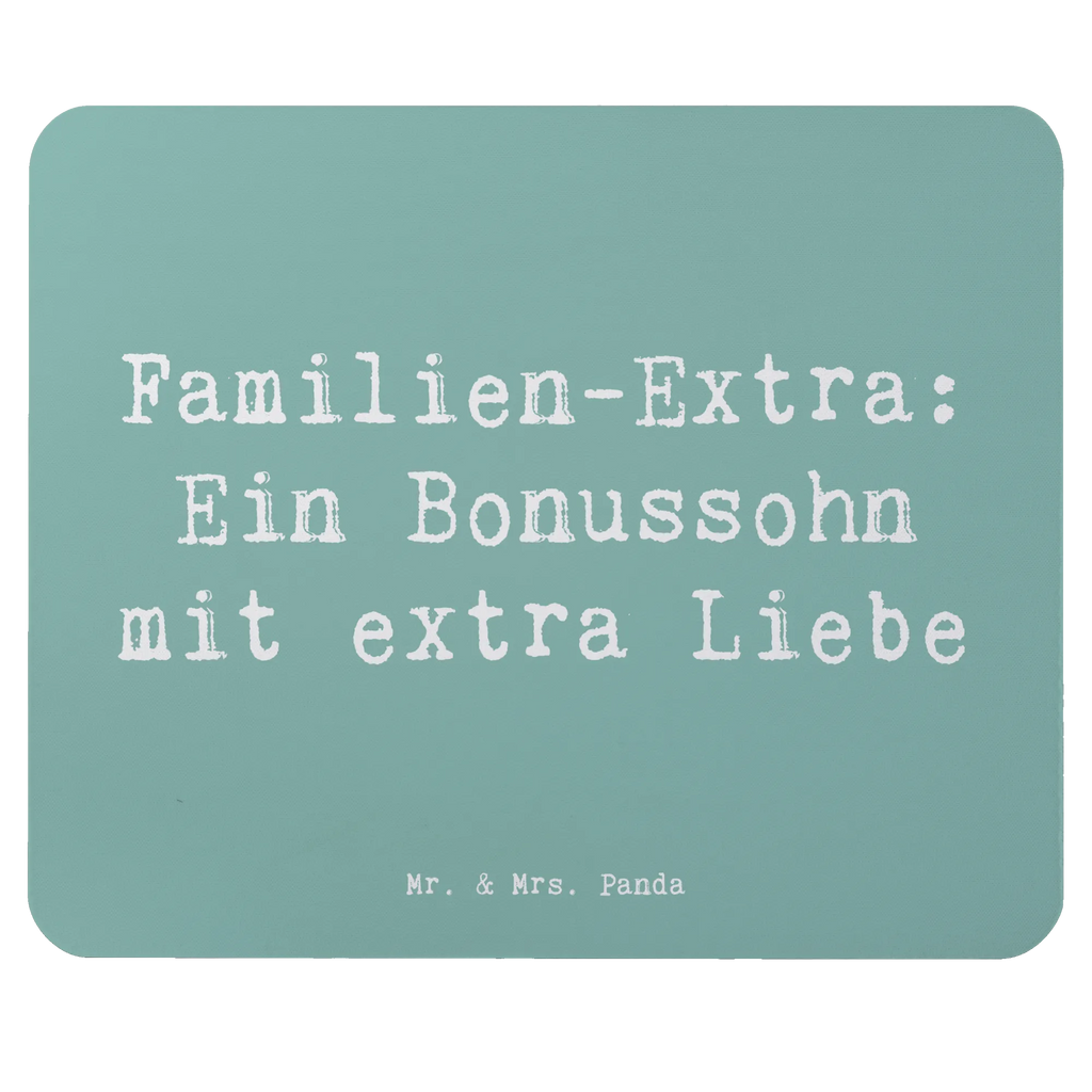 Mouse mat Saying Familien-Extra: Ein Bonussohn mit extra Liebe Mousepad, Computer zubehör, Büroausstattung, PC Zubehör, Arbeitszimmer, Mauspad, Einzigartiges Mauspad, Designer Mauspad, Mausunterlage, Mauspad Büro, Familie, Vatertag, Muttertag, Bruder, Schwester, Mama, Papa, Oma, Opa