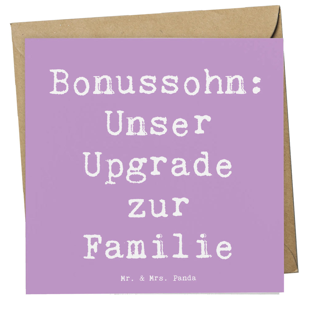 Deluxe Karte Spruch Bonussohn Wertschätzung Hochwertige Klappkarte, Klappkarte, Glückwunschkarte, Grußkarte, Karte, Hochzeitskarte, Geburtstagskarte, Einladungskarte, Hochwertige Grußkarte, Familie, Vatertag, Muttertag, Bruder, Schwester, Mama, Papa, Oma, Opa