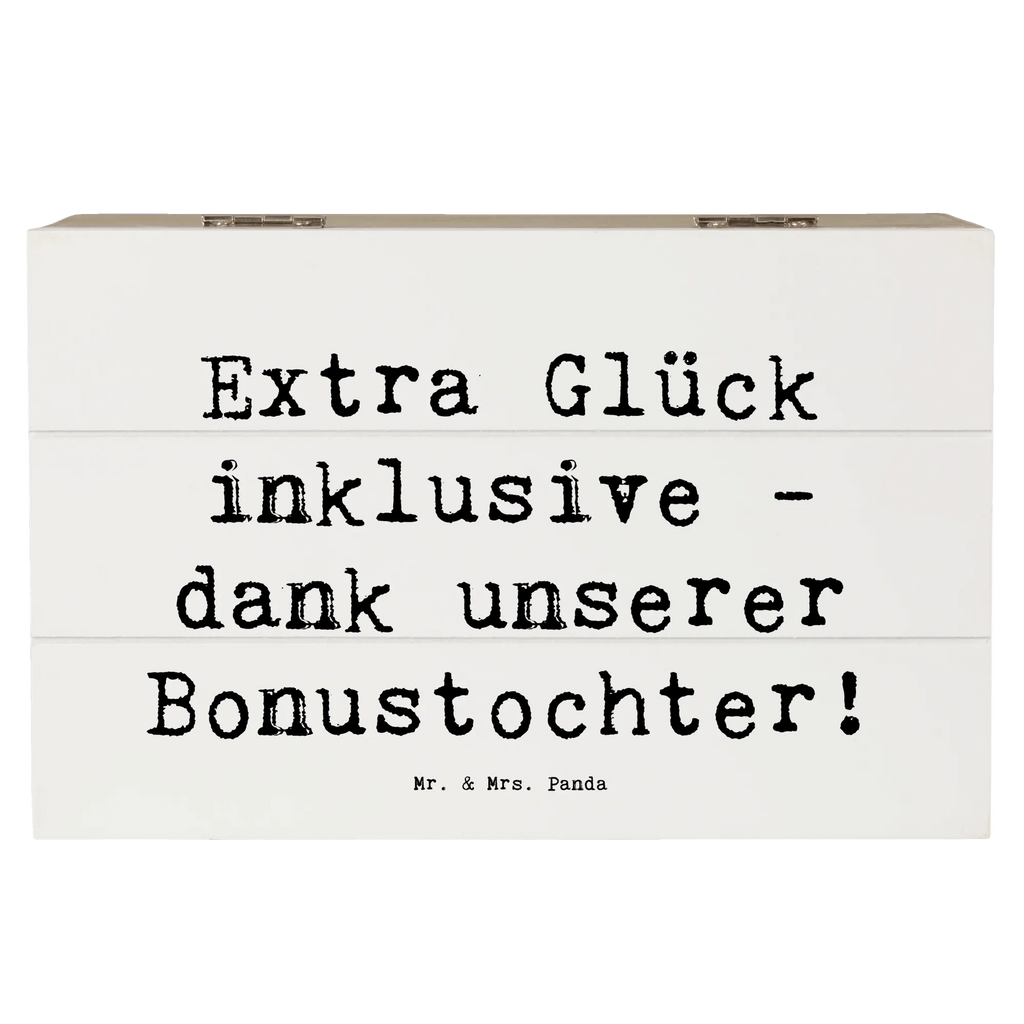 Holzkiste Spruch Bonustochter Glück Erinnerungskiste, Dekokiste, Geschenkdose, Kiste, Truhe, Schatzkiste, XXL, Holzkiste, Schatulle, Aufbewahrungsbox, Geschenkbox, Erinnerungsbox, Familie, Vatertag, Muttertag, Bruder, Schwester, Mama, Papa, Oma, Opa