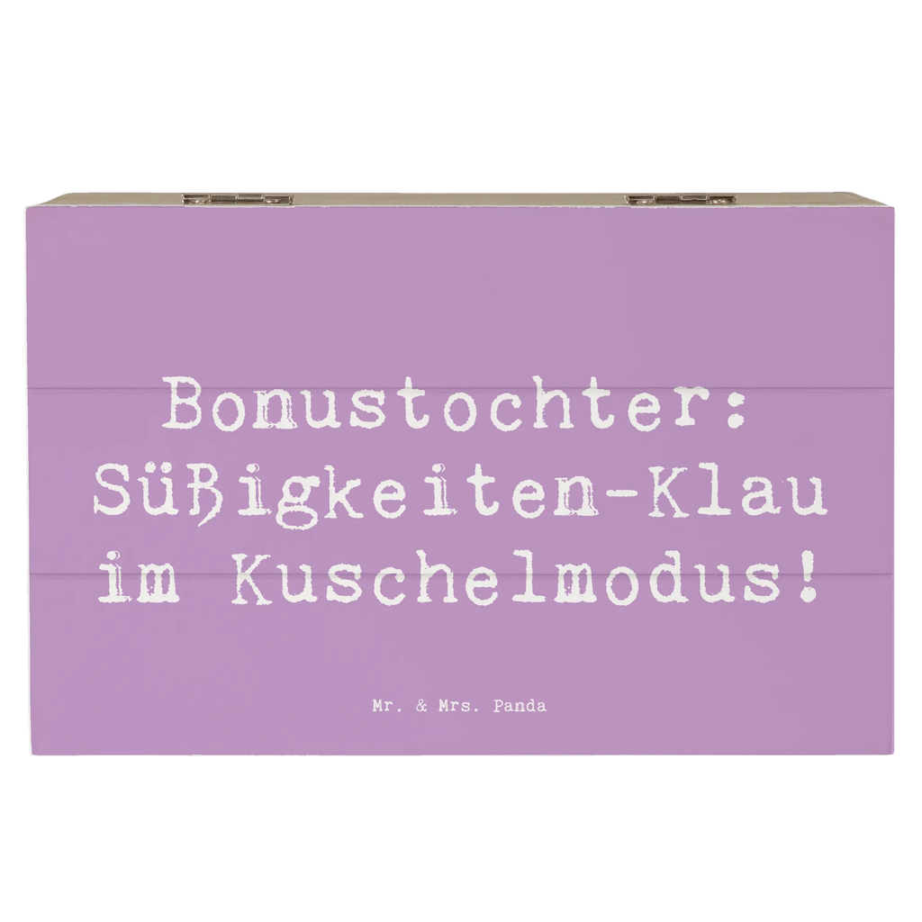 Holzkiste Spruch Bonustochter Überraschungen Erinnerungskiste, Schatulle, Schatzkiste, Geschenkdose, Aufbewahrungsbox, Geschenkbox, Dekokiste, Kiste, Holzkiste, XXL, Truhe, Erinnerungsbox, Familie, Vatertag, Muttertag, Bruder, Schwester, Mama, Papa, Oma, Opa
