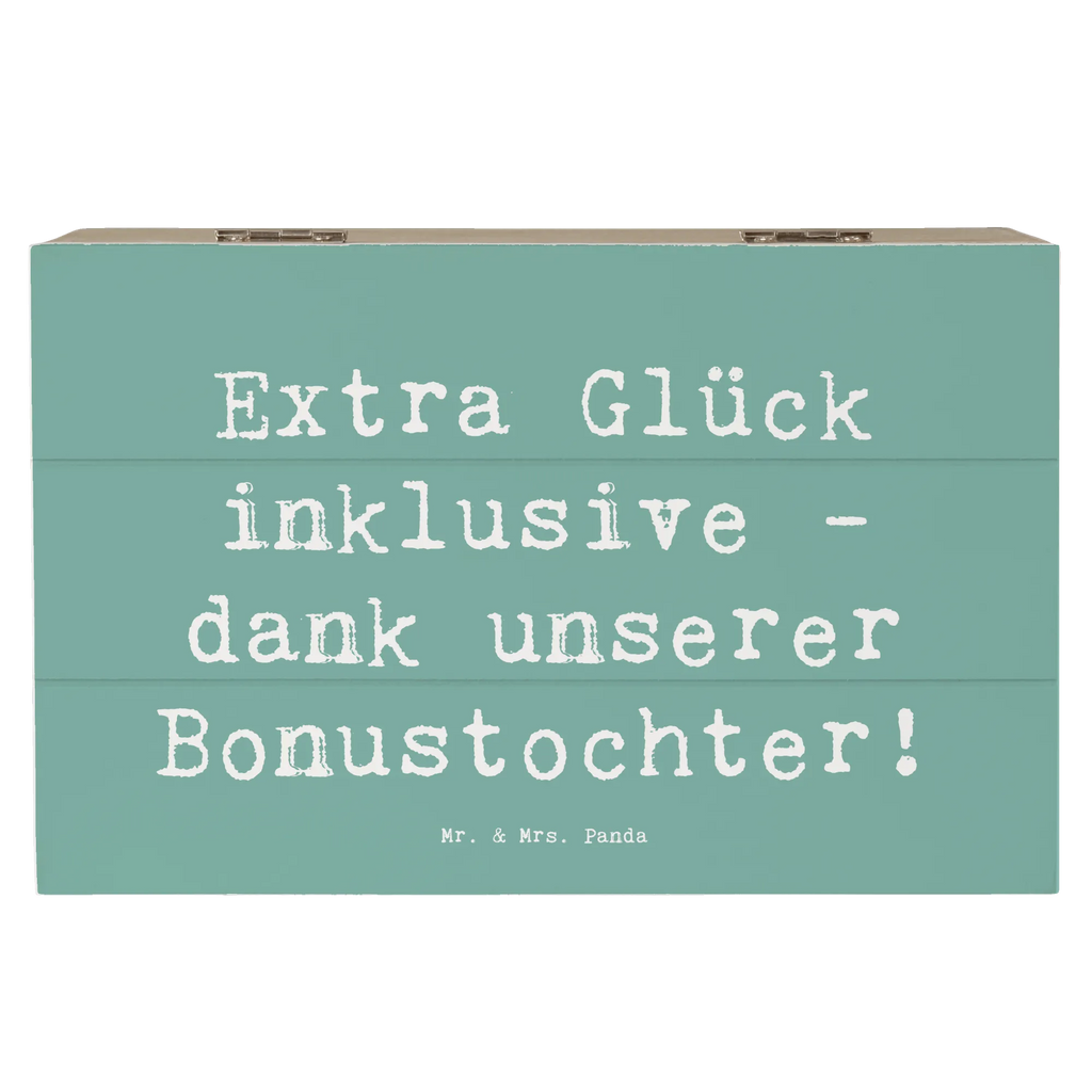 Holzkiste Spruch Bonustochter Glück Erinnerungskiste, Dekokiste, Geschenkdose, Kiste, Truhe, Schatzkiste, XXL, Holzkiste, Schatulle, Aufbewahrungsbox, Geschenkbox, Erinnerungsbox, Familie, Vatertag, Muttertag, Bruder, Schwester, Mama, Papa, Oma, Opa