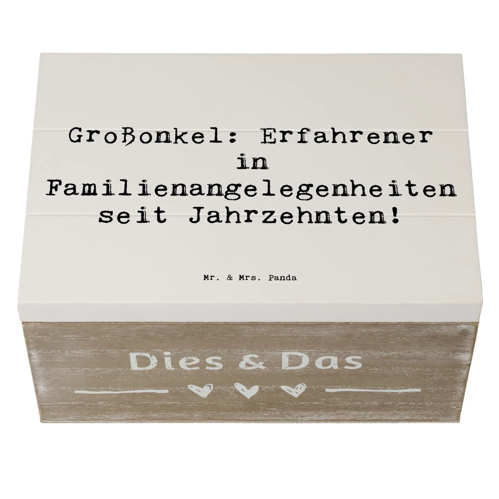 Wooden chest Saying Großonkel: Erfahrener in Familienangelegenheiten seit Jahrzehnten! Holzkiste, Schatzkiste, Dekokiste, Deko Box, Erinnerungsbox Baby, Erinnerungsbox, Geschenkbox, Aufbewahrungsbox Holz, Truhe, Holzkisten, Aufbewahrungsbox aus Holz, Holzbox mit Deckel, Holzboxen, Schatulle, Erinnerungsbox Hochzeit, Aufbewahrungskiste, Holzbox, Box aus Holz, Holz Aufbewahrungsbox, Holzkiste mit Deckel, Holztruhe, Aufbewahrungsbox, Ordnungsbox, Kiste, Schmuckkästchen, Erinnerungskiste, Dekorative Holzkiste, Familie, Mama, Schwester, Opa, Bruder, Vatertag, Papa, Muttertag, Oma
