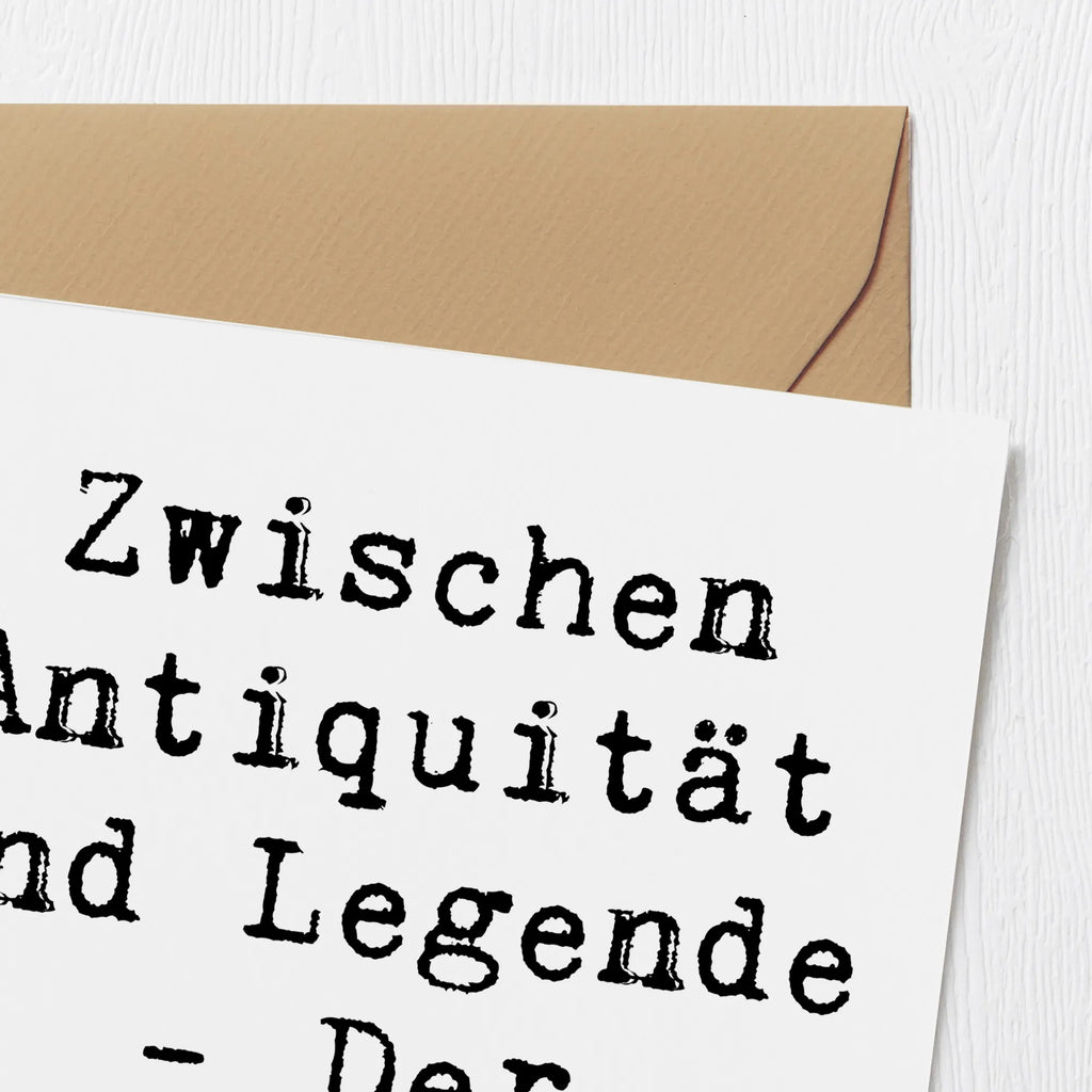 Deluxe Karte Spruch Zwischen Antiquität und Legende - Der Großonkel. Einladungskarte, Geburtstagskarte, Klappkarte, Karte, Glückwunschkarte, Hochwertige Klappkarte, Hochwertige Grußkarte, Grußkarte, Hochzeitskarte, Familie, Vatertag, Muttertag, Bruder, Schwester, Mama, Papa, Oma, Opa