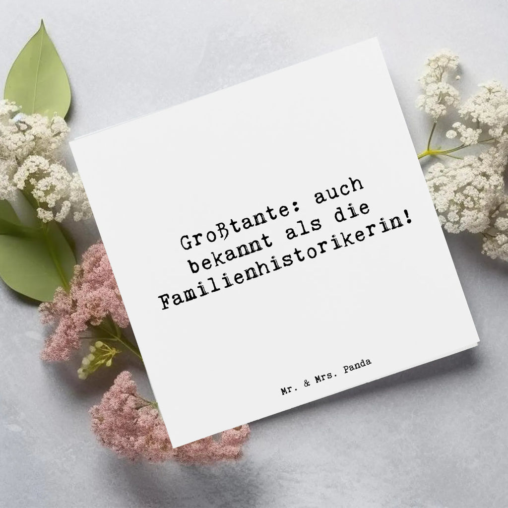 Deluxe Karte Spruch Großtante Historikerin Hochzeitskarte, Glückwunschkarte, Grußkarte, Geburtstagskarte, Karte, Klappkarte, Hochwertige Klappkarte, Einladungskarte, Hochwertige Grußkarte, Familie, Vatertag, Muttertag, Bruder, Schwester, Mama, Papa, Oma, Opa