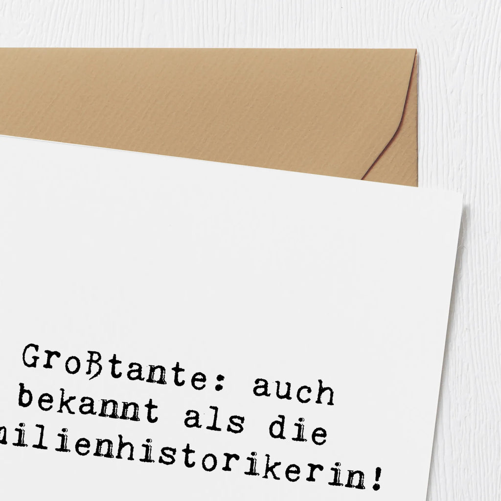 Deluxe Karte Spruch Großtante Historikerin Hochzeitskarte, Glückwunschkarte, Grußkarte, Geburtstagskarte, Karte, Klappkarte, Hochwertige Klappkarte, Einladungskarte, Hochwertige Grußkarte, Familie, Vatertag, Muttertag, Bruder, Schwester, Mama, Papa, Oma, Opa