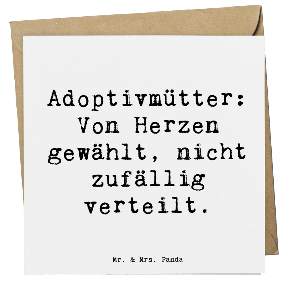 Deluxe Card Saying Adoptivmütter: Von Herzen gewählt, nicht zufällig verteilt. Hochwertige Klappkarte, Grußkarte, Hochwertige Grußkarte, Karte, Glückwunschkarte, Hochzeitskarte, Geburtstagskarte, Klappkarte, Einladungskarte, Familie, Vatertag, Muttertag, Bruder, Schwester, Mama, Papa, Oma, Opa