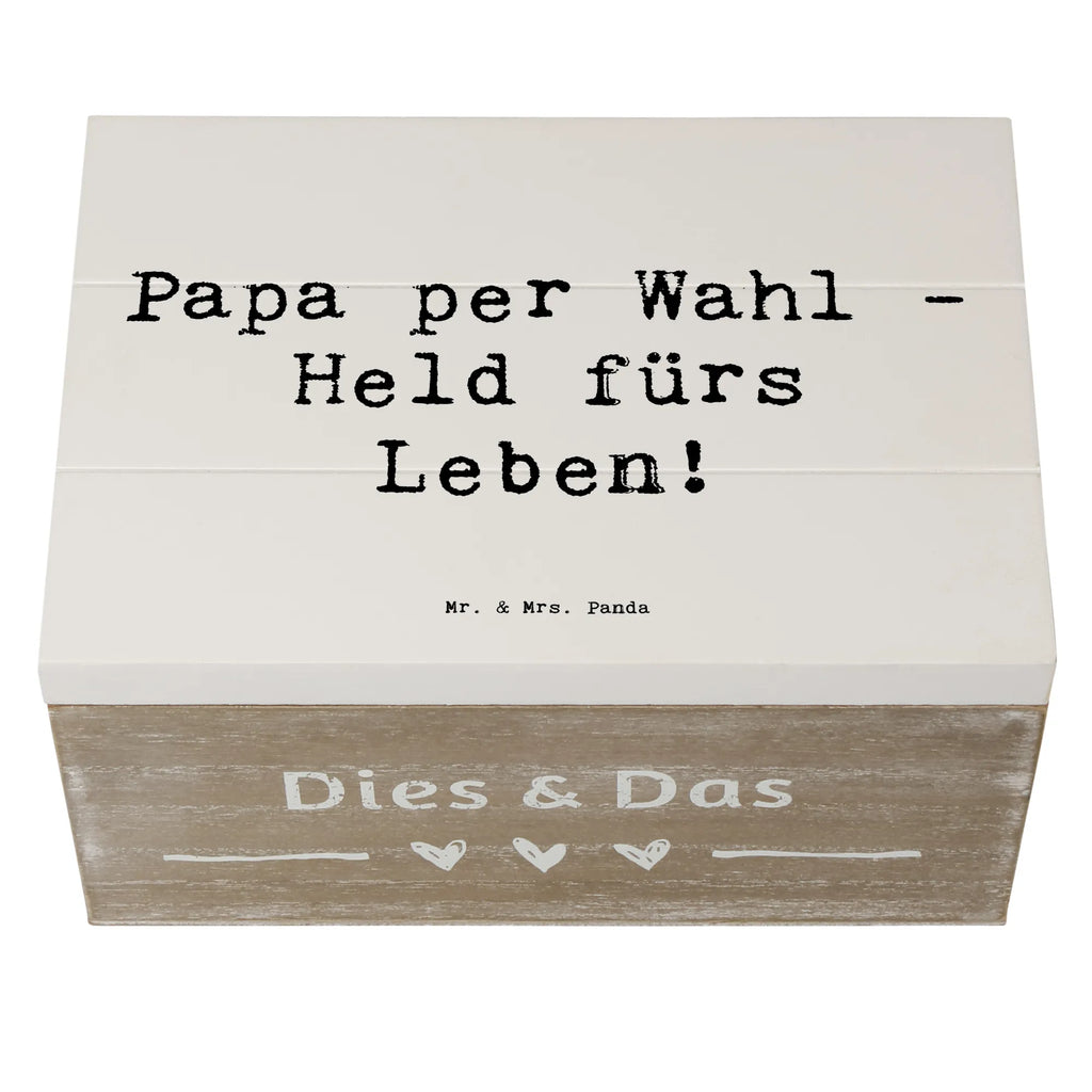 Wooden chest Saying Papa per Wahl - Held fürs Leben! Holzkiste, Geschenkbox, Dekokiste, Schatzkiste, Aufbewahrungsbox, Erinnerungskiste, Schatulle, Kiste, Erinnerungsbox, XXL, Geschenkdose, Truhe, Familie, Vatertag, Muttertag, Bruder, Schwester, Mama, Papa, Oma, Opa