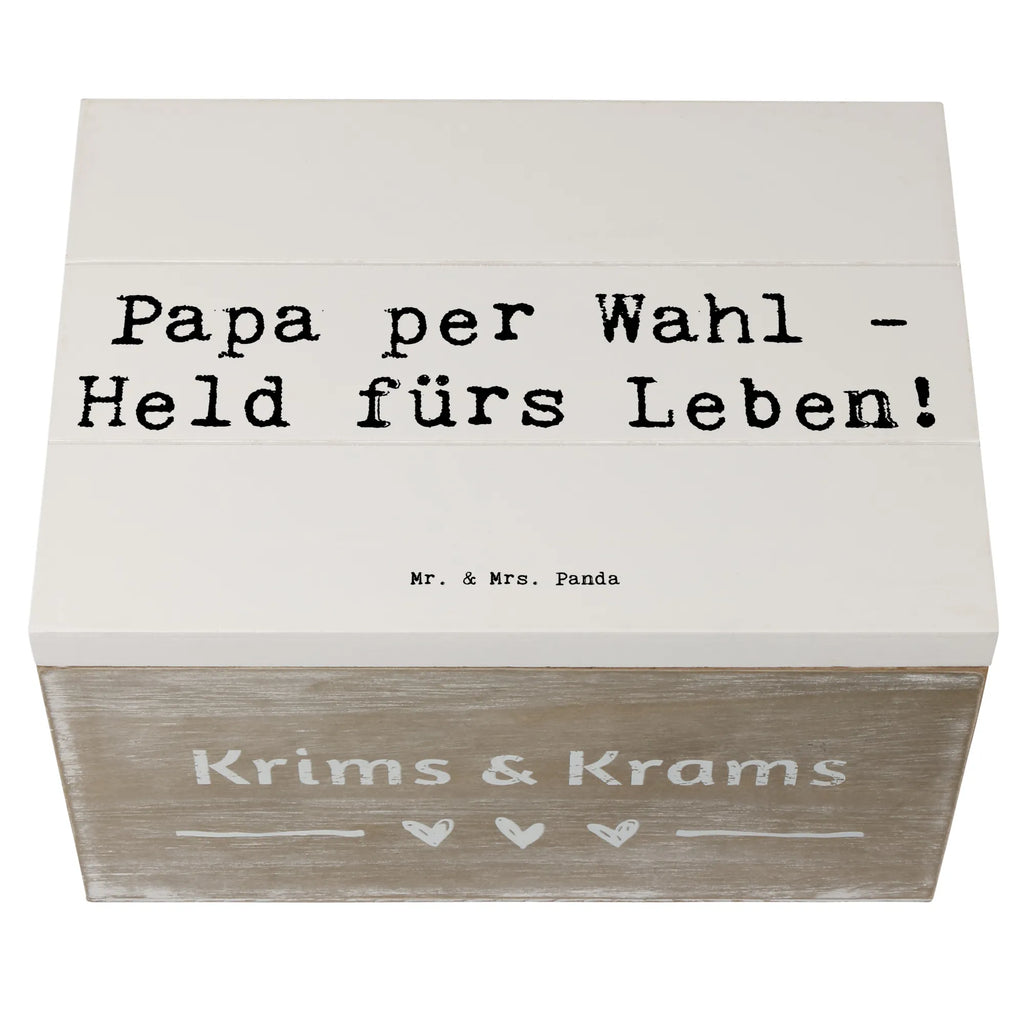Wooden chest Saying Papa per Wahl - Held fürs Leben! Holzkiste, Geschenkbox, Dekokiste, Schatzkiste, Aufbewahrungsbox, Erinnerungskiste, Schatulle, Kiste, Erinnerungsbox, XXL, Geschenkdose, Truhe, Familie, Vatertag, Muttertag, Bruder, Schwester, Mama, Papa, Oma, Opa