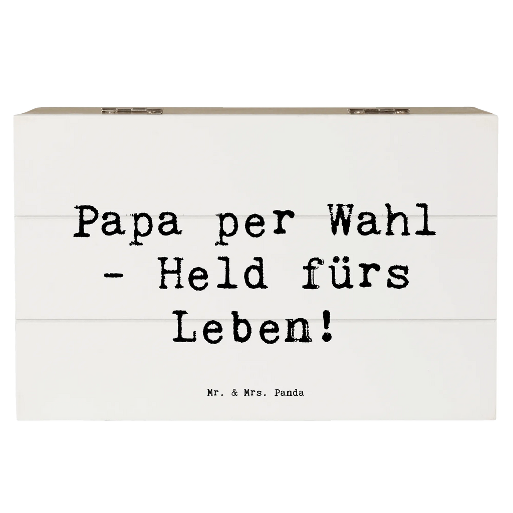 Wooden chest Saying Papa per Wahl - Held fürs Leben! Holzkiste, Geschenkbox, Dekokiste, Schatzkiste, Aufbewahrungsbox, Erinnerungskiste, Schatulle, Kiste, Erinnerungsbox, XXL, Geschenkdose, Truhe, Familie, Vatertag, Muttertag, Bruder, Schwester, Mama, Papa, Oma, Opa
