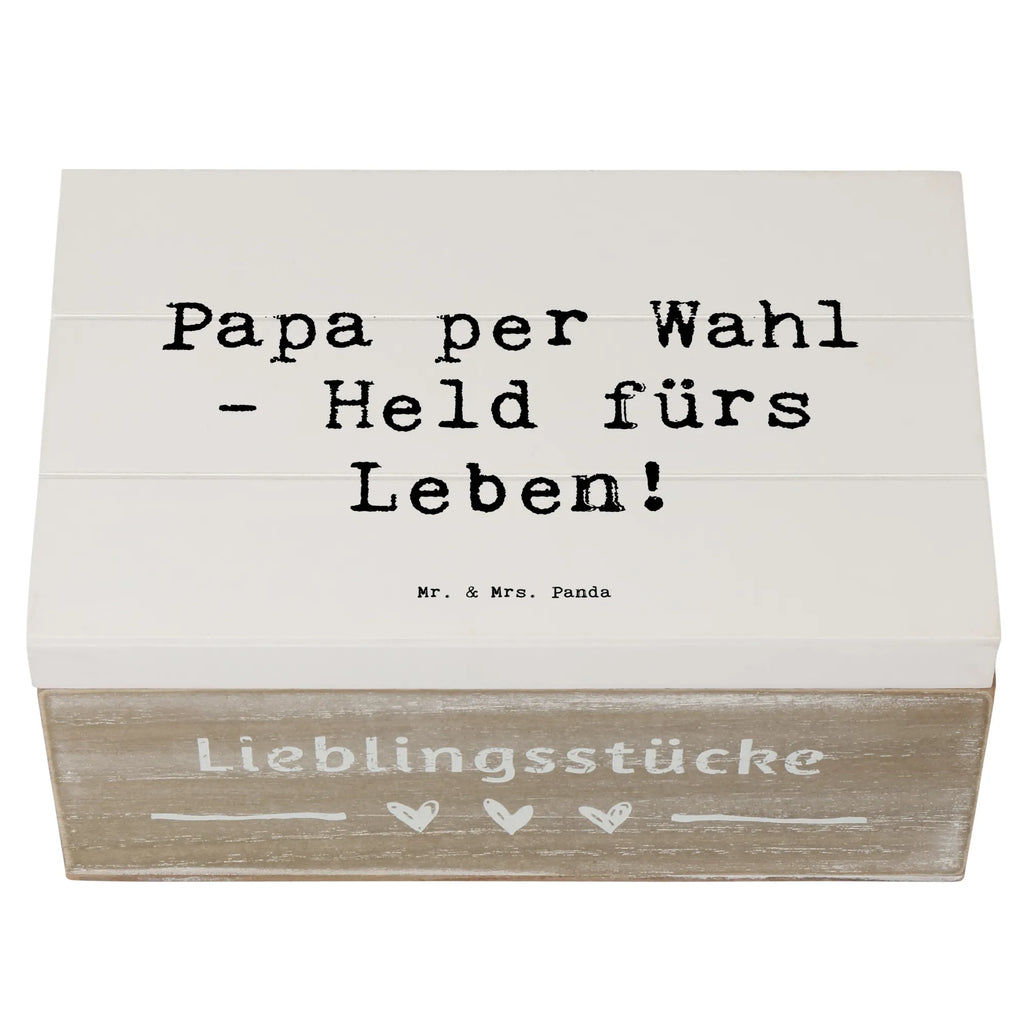 Wooden chest Saying Papa per Wahl - Held fürs Leben! Holzkiste, Geschenkbox, Dekokiste, Schatzkiste, Aufbewahrungsbox, Erinnerungskiste, Schatulle, Kiste, Erinnerungsbox, XXL, Geschenkdose, Truhe, Familie, Vatertag, Muttertag, Bruder, Schwester, Mama, Papa, Oma, Opa