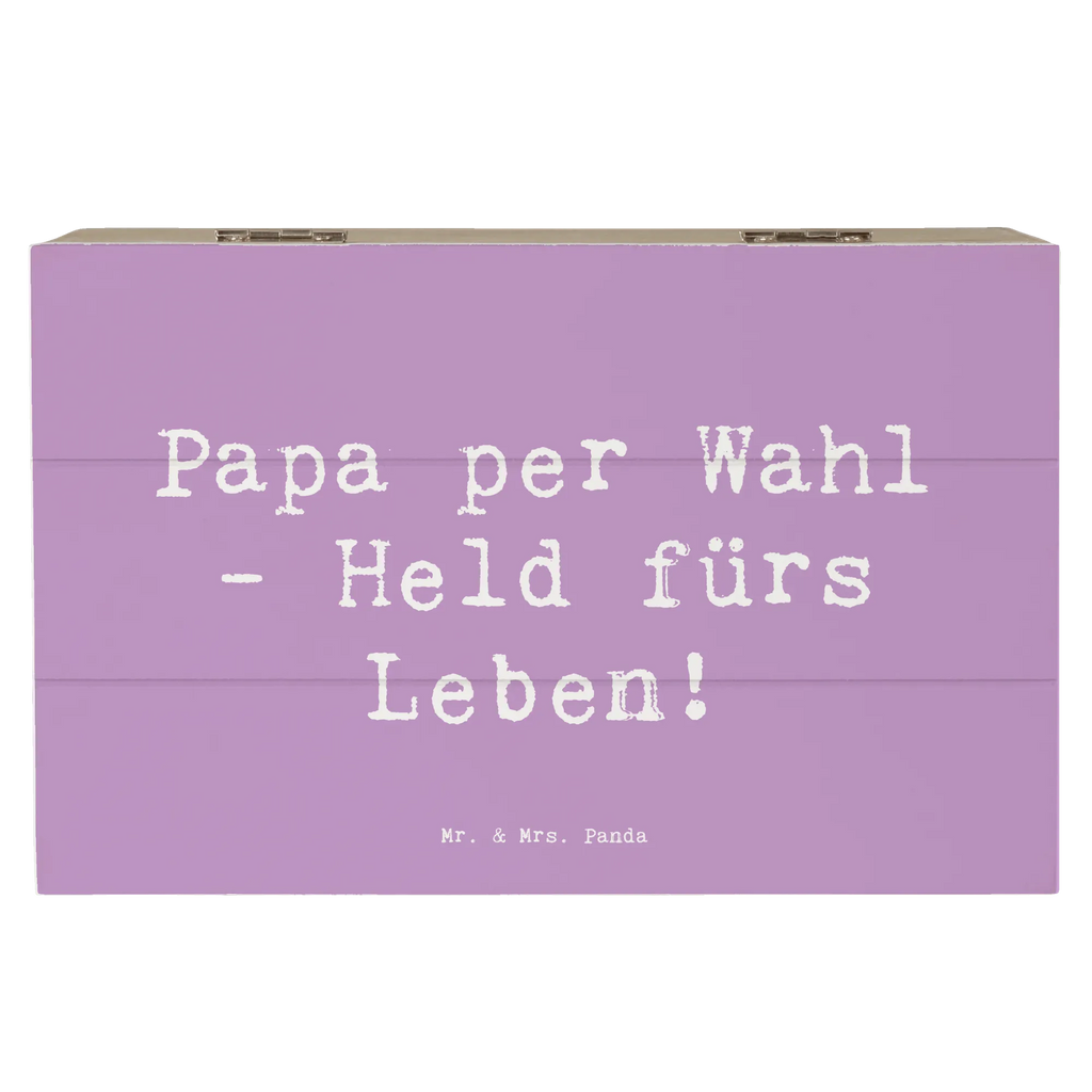 Wooden chest Saying Papa per Wahl - Held fürs Leben! Holzkiste, Geschenkbox, Dekokiste, Schatzkiste, Aufbewahrungsbox, Erinnerungskiste, Schatulle, Kiste, Erinnerungsbox, XXL, Geschenkdose, Truhe, Familie, Vatertag, Muttertag, Bruder, Schwester, Mama, Papa, Oma, Opa