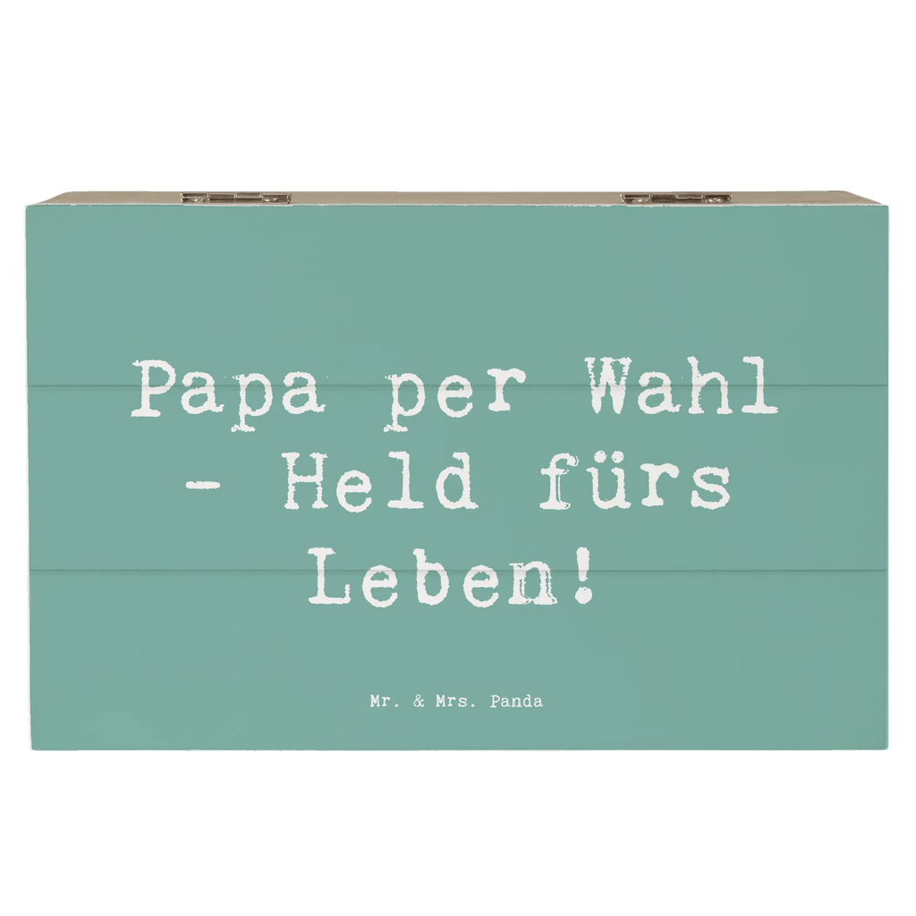 Wooden chest Saying Papa per Wahl - Held fürs Leben! Holzkiste, Geschenkbox, Dekokiste, Schatzkiste, Aufbewahrungsbox, Erinnerungskiste, Schatulle, Kiste, Erinnerungsbox, XXL, Geschenkdose, Truhe, Familie, Vatertag, Muttertag, Bruder, Schwester, Mama, Papa, Oma, Opa