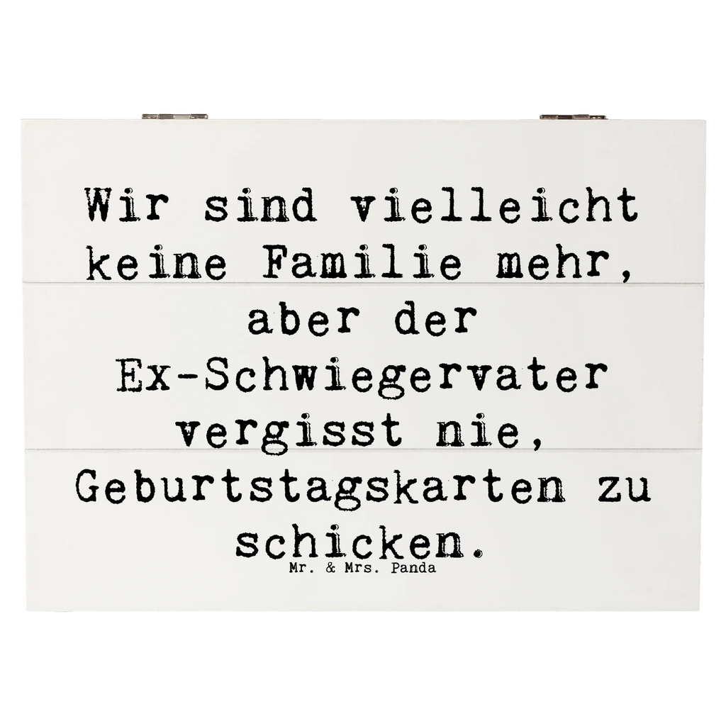 Holzkiste Spruch Ex-Schwiegervater Grüße Kiste, Erinnerungskiste, Dekokiste, XXL, Schatzkiste, Geschenkbox, Truhe, Erinnerungsbox, Aufbewahrungsbox, Holzkiste, Geschenkdose, Schatulle, Familie, Vatertag, Muttertag, Bruder, Schwester, Mama, Papa, Oma, Opa