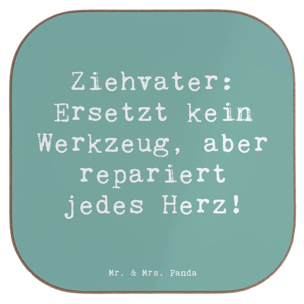 Square coaster Saying Ziehvater: Ersetzt kein Werkzeug, aber repariert jedes Herz! Untersetzer für Gläser, Bierdeckel, Holzuntersetzer, Glasuntersetzer, Untersetzer, Untersetzer Holz, Getränkeuntersetzer, Untersetzer Design, Untersetzer Gläser, Untersetzer aus Holz, Tassen Untersetzer, Korkuntersetzer, Familie, Vatertag, Muttertag, Bruder, Schwester, Mama, Papa, Oma, Opa