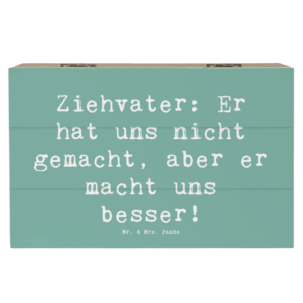 Holzkiste Spruch Ziehvater Liebe XXL, Erinnerungsbox, Schatzkiste, Geschenkdose, Aufbewahrungsbox, Dekokiste, Erinnerungskiste, Truhe, Geschenkbox, Holzkiste, Schatulle, Kiste, Familie, Vatertag, Muttertag, Bruder, Schwester, Mama, Papa, Oma, Opa