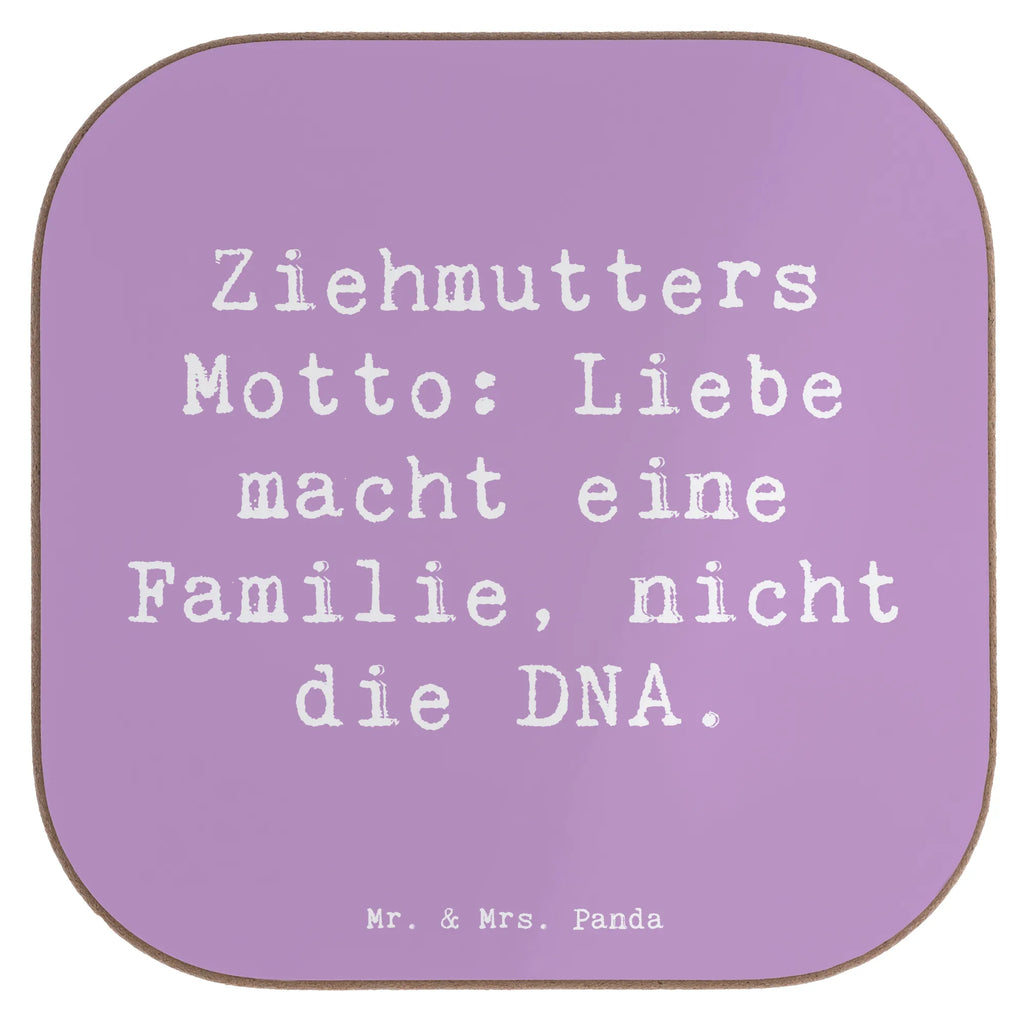 Square coaster Saying Ziehmutters Motto: Liebe macht eine Familie, nicht die DNA. Untersetzer, Bierdeckel, Glasuntersetzer, Untersetzer Gläser, Getränkeuntersetzer, Untersetzer aus Holz, Untersetzer für Gläser, Korkuntersetzer, Untersetzer Holz, Holzuntersetzer, Tassen Untersetzer, Untersetzer Design, Familie, Vatertag, Muttertag, Bruder, Schwester, Mama, Papa, Oma, Opa