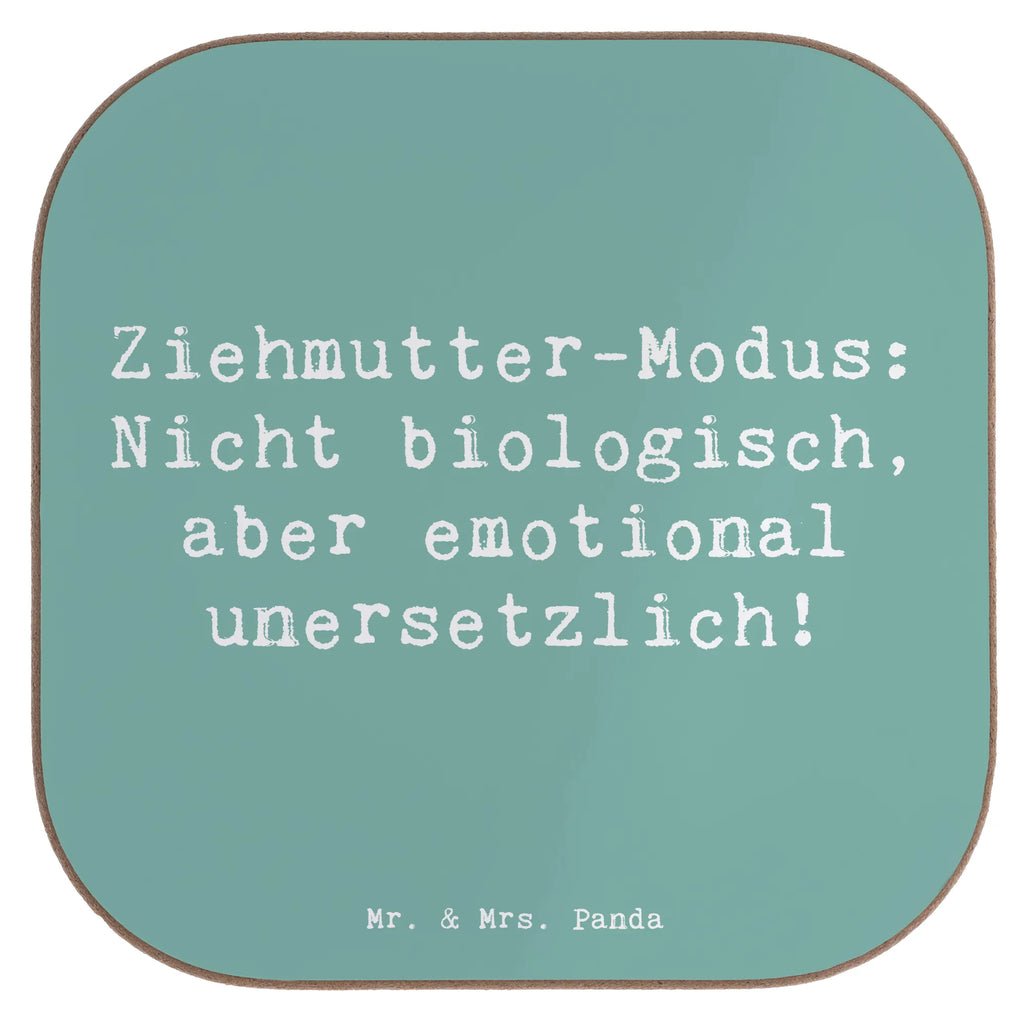 Square coaster Saying Ziehmutter-Modus: Nicht biologisch, aber emotional unersetzlich! Untersetzer, Bierdeckel, Glasuntersetzer, Untersetzer Gläser, Getränkeuntersetzer, Untersetzer aus Holz, Untersetzer für Gläser, Korkuntersetzer, Untersetzer Holz, Holzuntersetzer, Tassen Untersetzer, Untersetzer Design, Familie, Vatertag, Muttertag, Bruder, Schwester, Mama, Papa, Oma, Opa