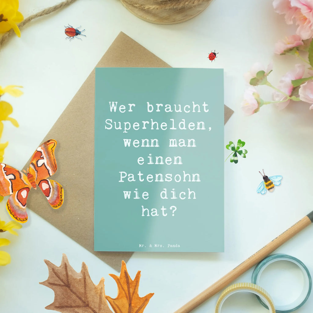 Grußkarte Spruch Patensohn Held Grußkarte, Klappkarte, Einladungskarte, Glückwunschkarte, Hochzeitskarte, Geburtstagskarte, Karte, Ansichtskarten, Familie, Vatertag, Muttertag, Bruder, Schwester, Mama, Papa, Oma, Opa