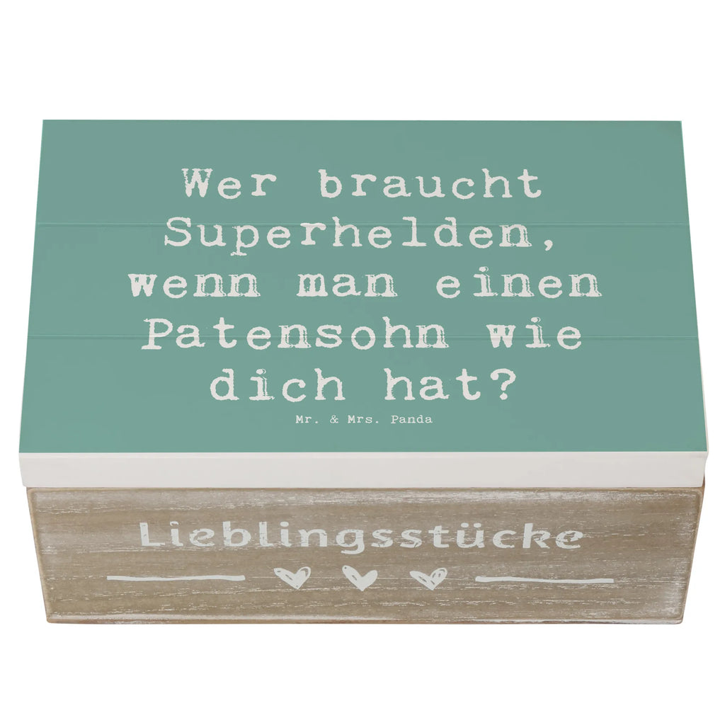 Holzkiste Spruch Patensohn Held Truhe, XXL, Geschenkbox, Kiste, Erinnerungskiste, Schatzkiste, Holzkiste, Dekokiste, Schatulle, Geschenkdose, Aufbewahrungsbox, Erinnerungsbox, Familie, Vatertag, Muttertag, Bruder, Schwester, Mama, Papa, Oma, Opa
