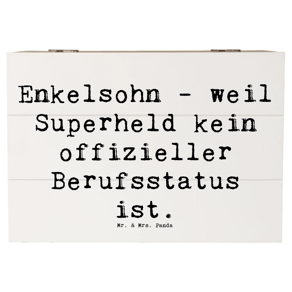 Holzkiste Spruch Enkelsohn Held Erinnerungsbox, Dekokiste, Schatzkiste, Schatulle, Geschenkbox, Geschenkdose, Kiste, Truhe, Aufbewahrungsbox, Erinnerungskiste, Holzkiste, XXL, Familie, Vatertag, Muttertag, Bruder, Schwester, Mama, Papa, Oma, Opa