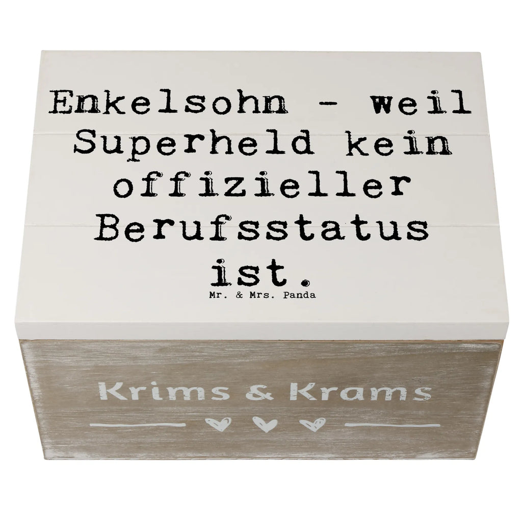 Holzkiste Spruch Enkelsohn Held Erinnerungsbox, Dekokiste, Schatzkiste, Schatulle, Geschenkbox, Geschenkdose, Kiste, Truhe, Aufbewahrungsbox, Erinnerungskiste, Holzkiste, XXL, Familie, Vatertag, Muttertag, Bruder, Schwester, Mama, Papa, Oma, Opa