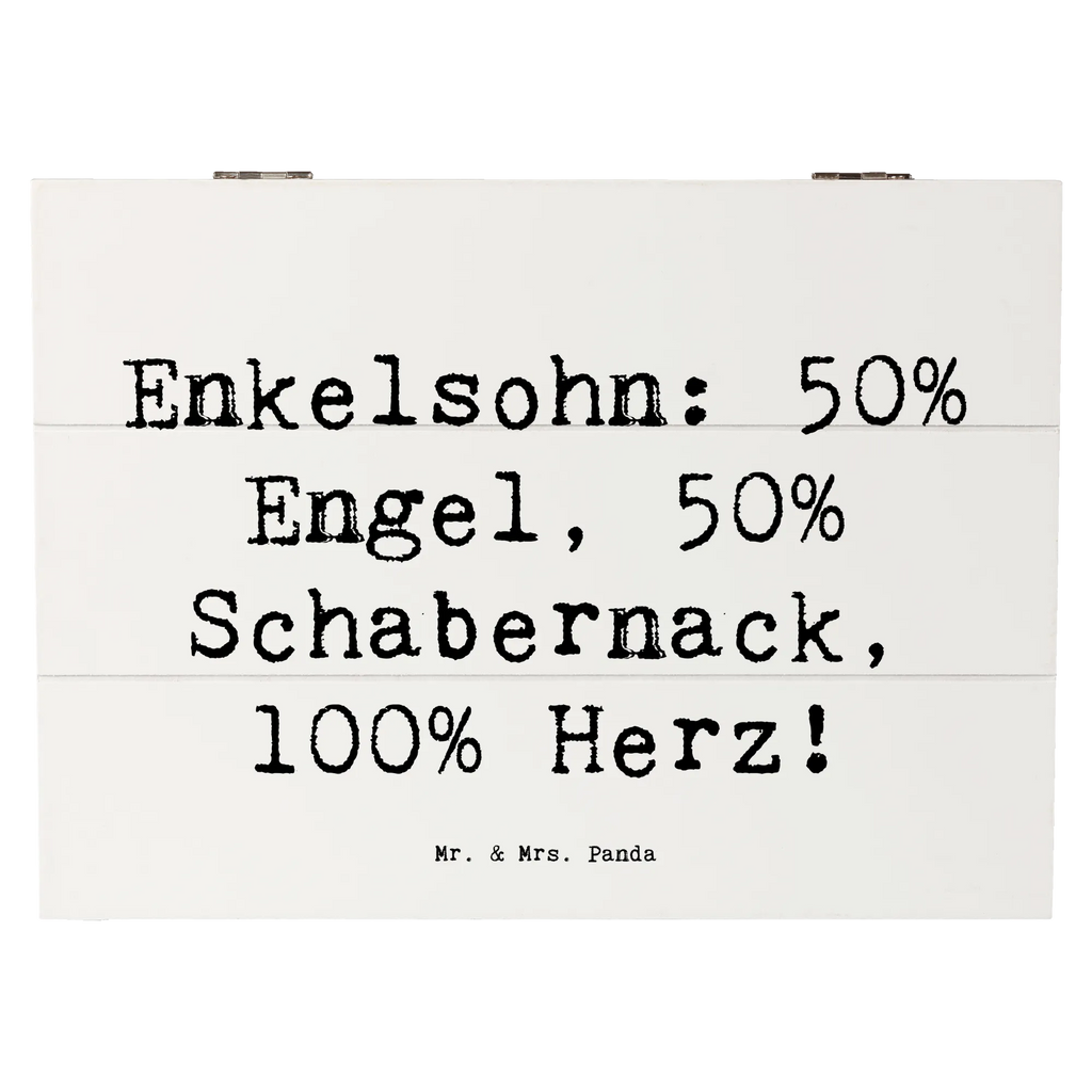 Holzkiste Spruch Enkelsohn Herz Aufbewahrungsbox, Geschenkbox, Kiste, Erinnerungskiste, XXL, Schatzkiste, Dekokiste, Erinnerungsbox, Holzkiste, Schatulle, Truhe, Geschenkdose, Familie, Vatertag, Muttertag, Bruder, Schwester, Mama, Papa, Oma, Opa