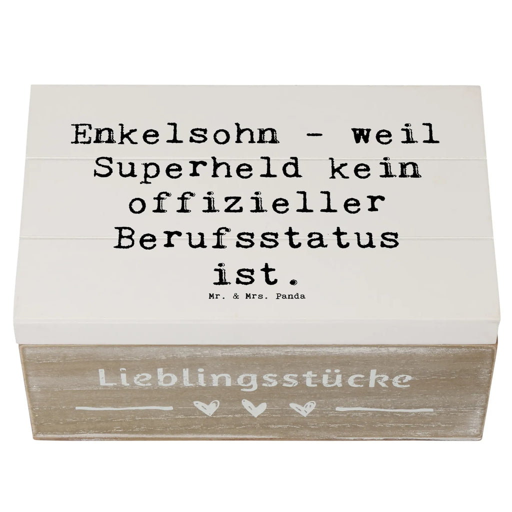 Holzkiste Spruch Enkelsohn Held Erinnerungsbox, Dekokiste, Schatzkiste, Schatulle, Geschenkbox, Geschenkdose, Kiste, Truhe, Aufbewahrungsbox, Erinnerungskiste, Holzkiste, XXL, Familie, Vatertag, Muttertag, Bruder, Schwester, Mama, Papa, Oma, Opa