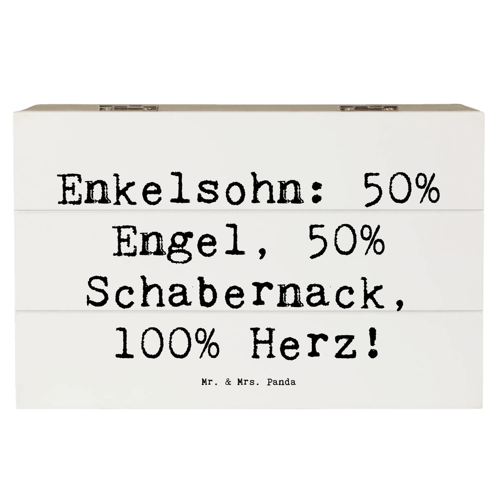 Holzkiste Spruch Enkelsohn Herz Aufbewahrungsbox, Geschenkbox, Kiste, Erinnerungskiste, XXL, Schatzkiste, Dekokiste, Erinnerungsbox, Holzkiste, Schatulle, Truhe, Geschenkdose, Familie, Vatertag, Muttertag, Bruder, Schwester, Mama, Papa, Oma, Opa