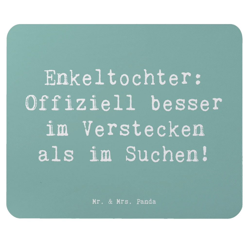 Mouse mat Saying Enkeltochter: Offiziell besser im Verstecken als im Suchen! Mousepad, Computer zubehör, Büroausstattung, PC Zubehör, Arbeitszimmer, Mauspad, Einzigartiges Mauspad, Designer Mauspad, Mausunterlage, Mauspad Büro, Familie, Vatertag, Muttertag, Bruder, Schwester, Mama, Papa, Oma, Opa