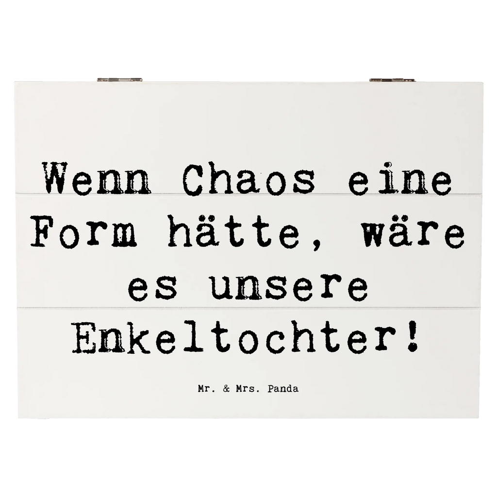 Wooden chest Saying Wenn Chaos eine Form hätte, wäre es unsere Enkeltochter! Schatzkiste, Geschenkdose, Holzkiste, XXL, Erinnerungskiste, Schatulle, Kiste, Geschenkbox, Dekokiste, Truhe, Aufbewahrungsbox, Erinnerungsbox, Familie, Vatertag, Muttertag, Bruder, Schwester, Mama, Papa, Oma, Opa