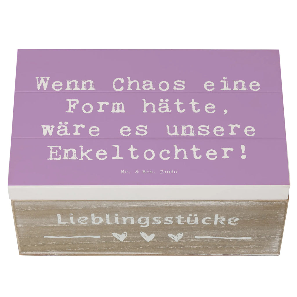 Wooden chest Saying Wenn Chaos eine Form hätte, wäre es unsere Enkeltochter! Schatzkiste, Geschenkdose, Holzkiste, XXL, Erinnerungskiste, Schatulle, Kiste, Geschenkbox, Dekokiste, Truhe, Aufbewahrungsbox, Erinnerungsbox, Familie, Vatertag, Muttertag, Bruder, Schwester, Mama, Papa, Oma, Opa