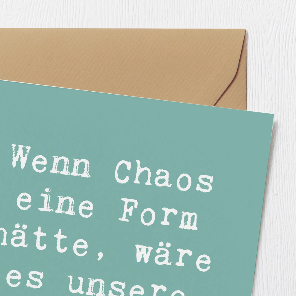 Deluxe Card Saying Wenn Chaos eine Form hätte, wäre es unsere Enkeltochter! Grußkarte, Glückwunschkarte, Geburtstagskarte, Karte, Klappkarte, Hochwertige Klappkarte, Einladungskarte, Hochwertige Grußkarte, Hochzeitskarte, Familie, Vatertag, Muttertag, Bruder, Schwester, Mama, Papa, Oma, Opa