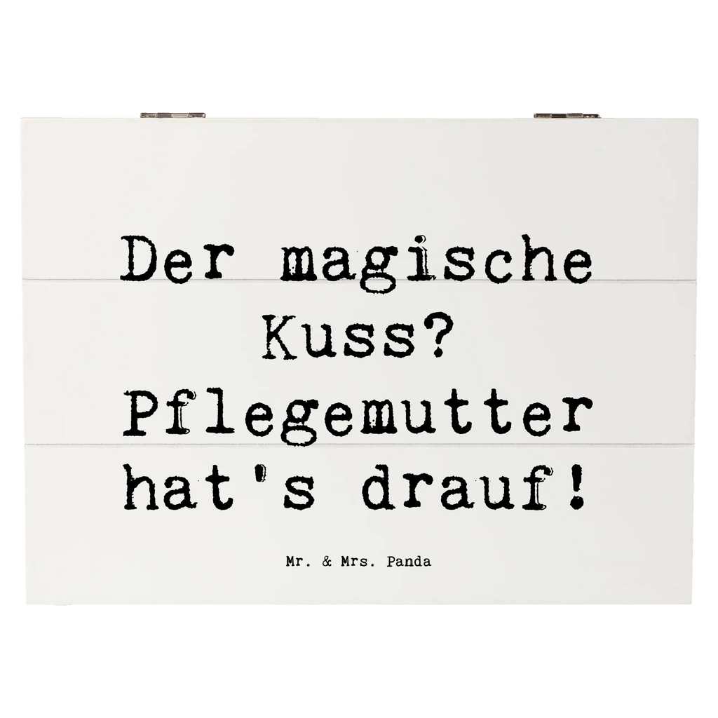 Holzkiste Spruch Pflegemutter Kuss Truhe, Schatulle, Holzkiste, XXL, Erinnerungsbox, Aufbewahrungsbox, Kiste, Geschenkbox, Geschenkdose, Erinnerungskiste, Dekokiste, Schatzkiste, Familie, Vatertag, Muttertag, Bruder, Schwester, Mama, Papa, Oma, Opa