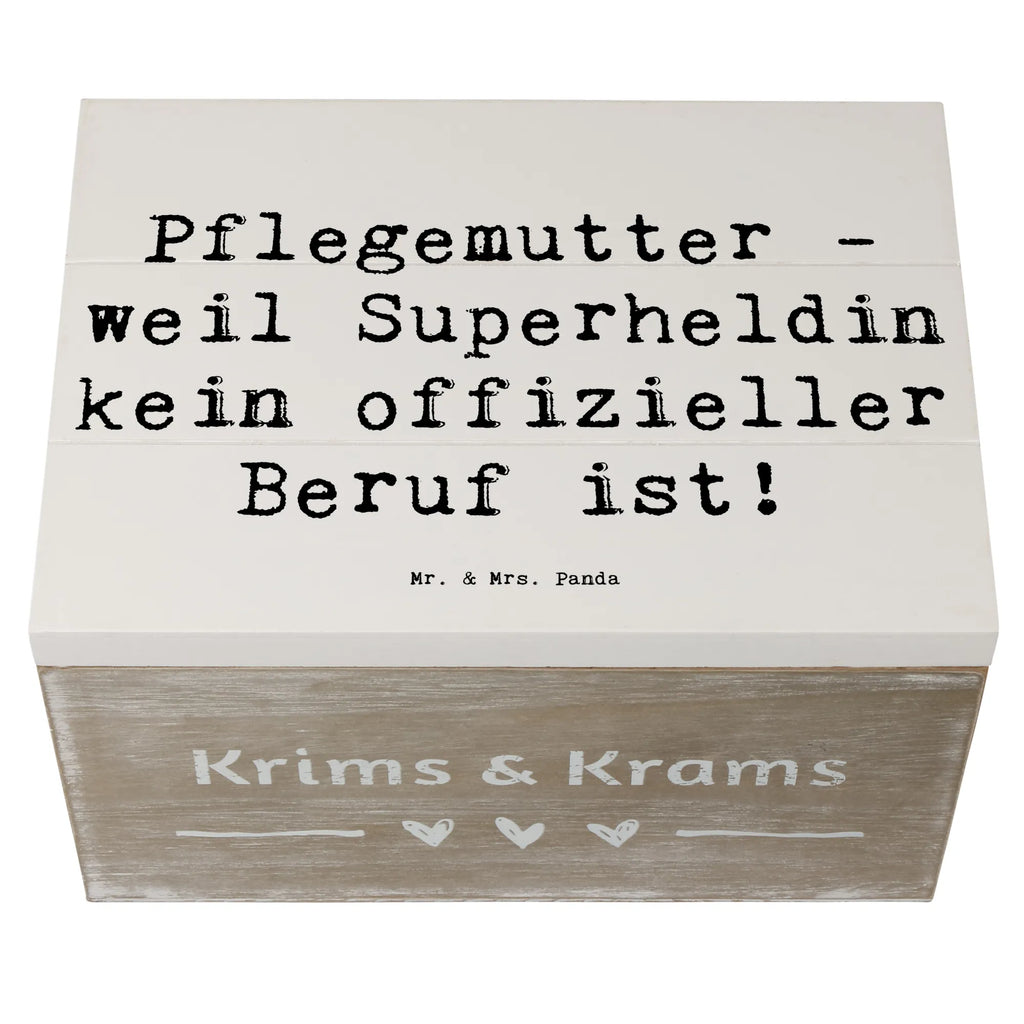 Holzkiste Spruch Pflegemutter Superheldin Schatzkiste, Kiste, Truhe, Holzkiste, Erinnerungsbox, Schatulle, Geschenkbox, XXL, Geschenkdose, Dekokiste, Erinnerungskiste, Aufbewahrungsbox, Familie, Vatertag, Muttertag, Bruder, Schwester, Mama, Papa, Oma, Opa
