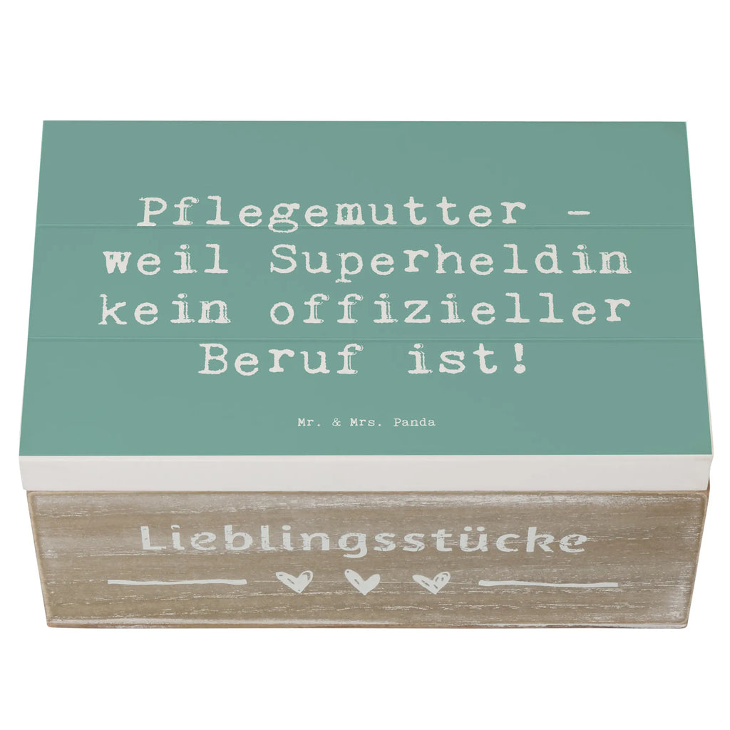 Holzkiste Spruch Pflegemutter Superheldin Schatzkiste, Kiste, Truhe, Holzkiste, Erinnerungsbox, Schatulle, Geschenkbox, XXL, Geschenkdose, Dekokiste, Erinnerungskiste, Aufbewahrungsbox, Familie, Vatertag, Muttertag, Bruder, Schwester, Mama, Papa, Oma, Opa